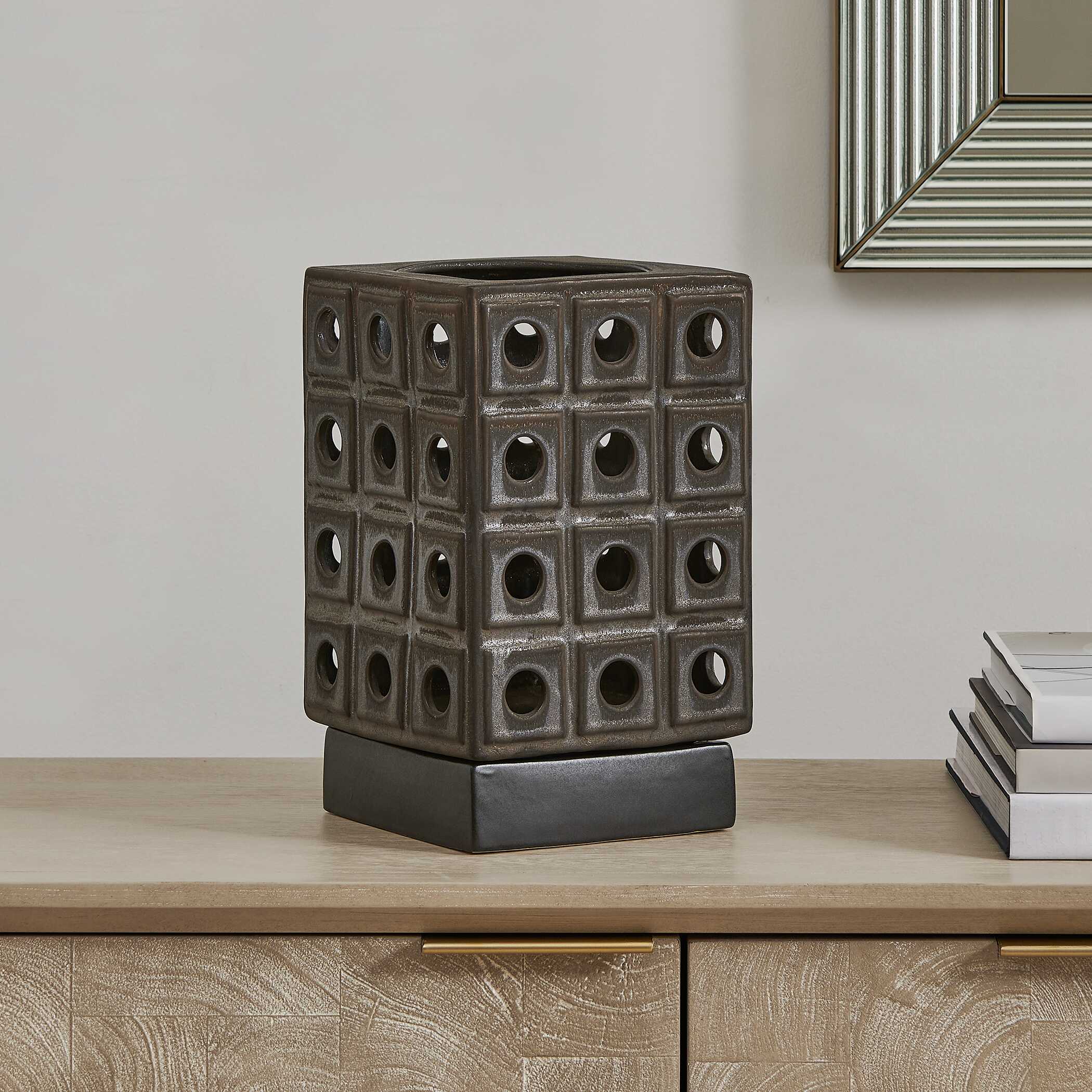 Uttermost Lattice Indoor-Outdoor Lantern Candleholder