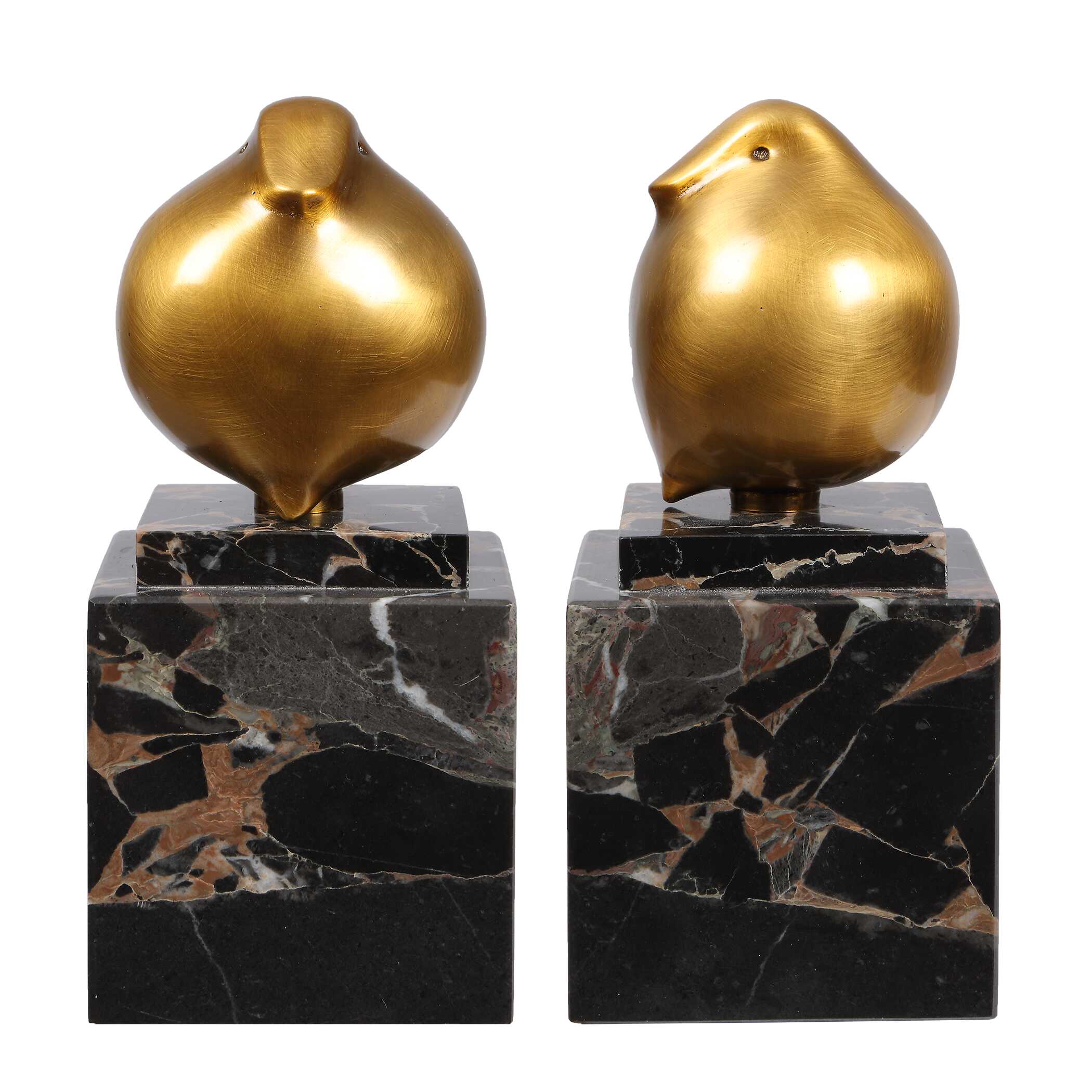 Uttermost Golden Finch Bird Figurines Set/2