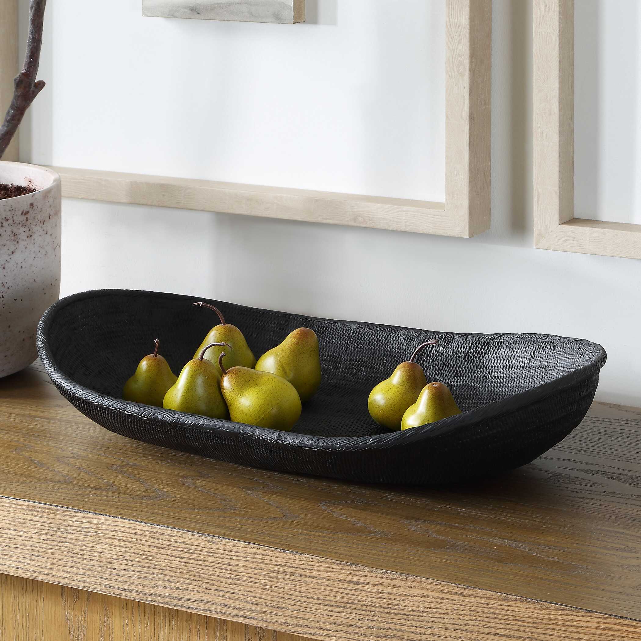 Uttermost Ember Weave Indoor-Outdoor Oblong Bowl
