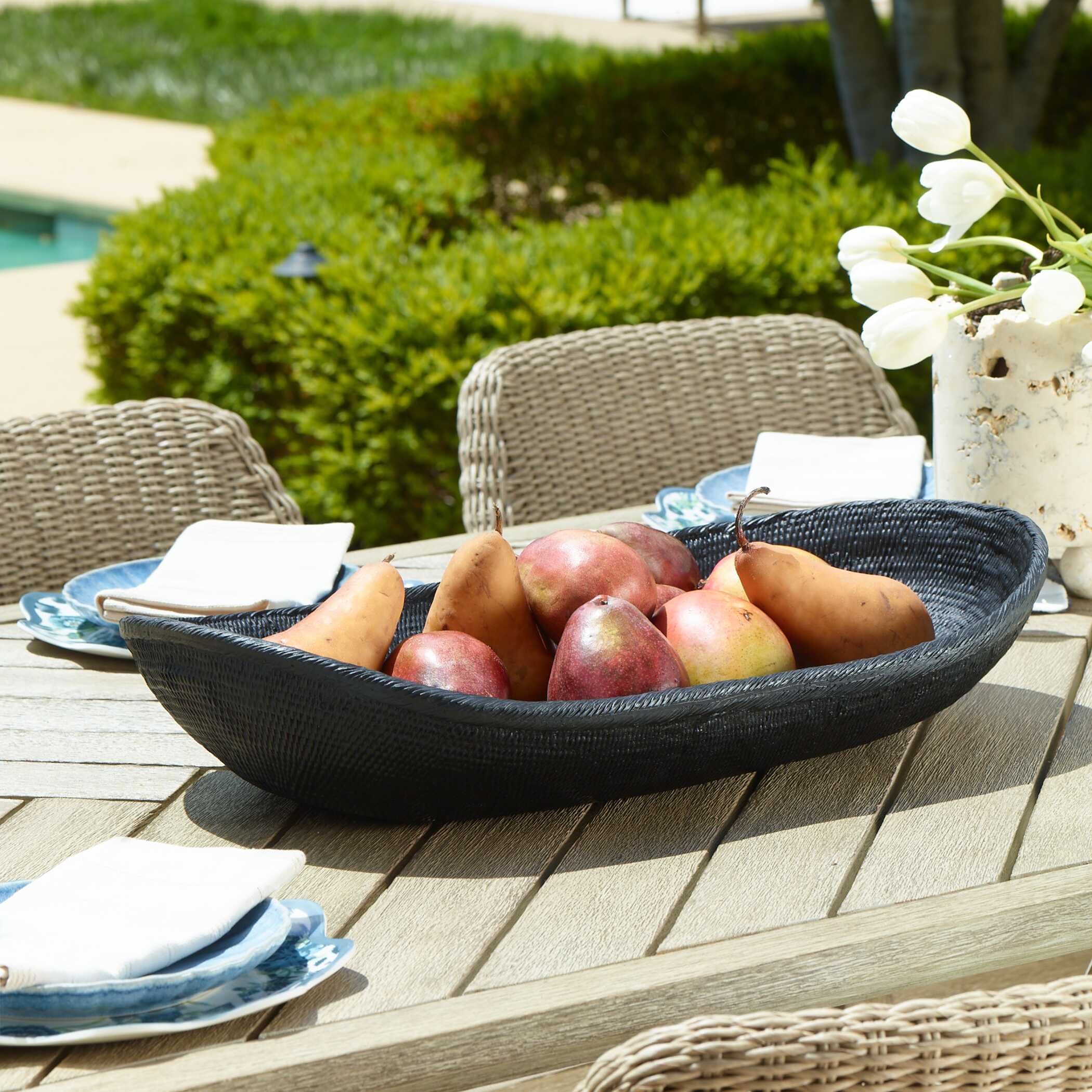 Uttermost Ember Weave Indoor-Outdoor Oblong Bowl