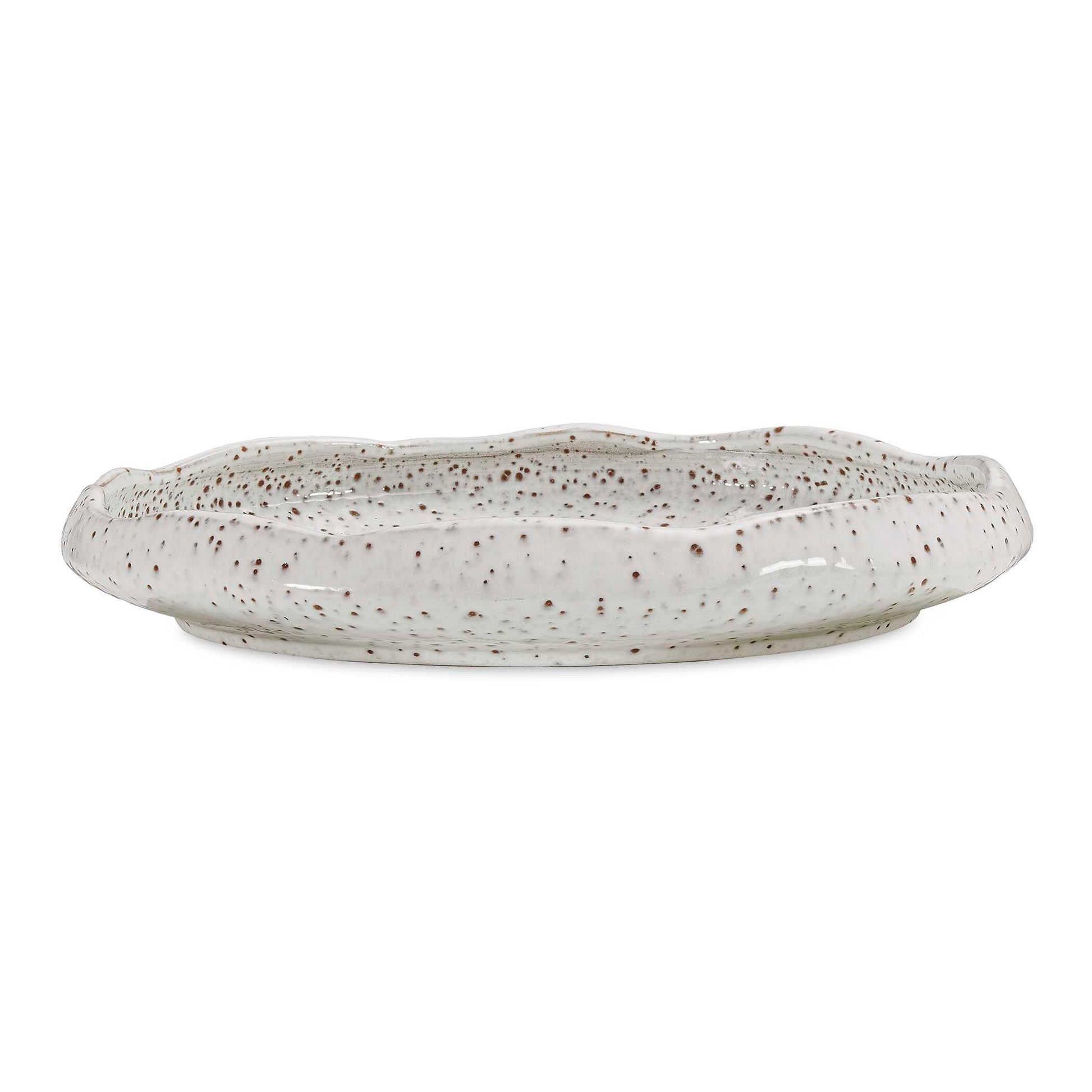 Uttermost Stardust Ripple Indoor-Outdoor White Bowl