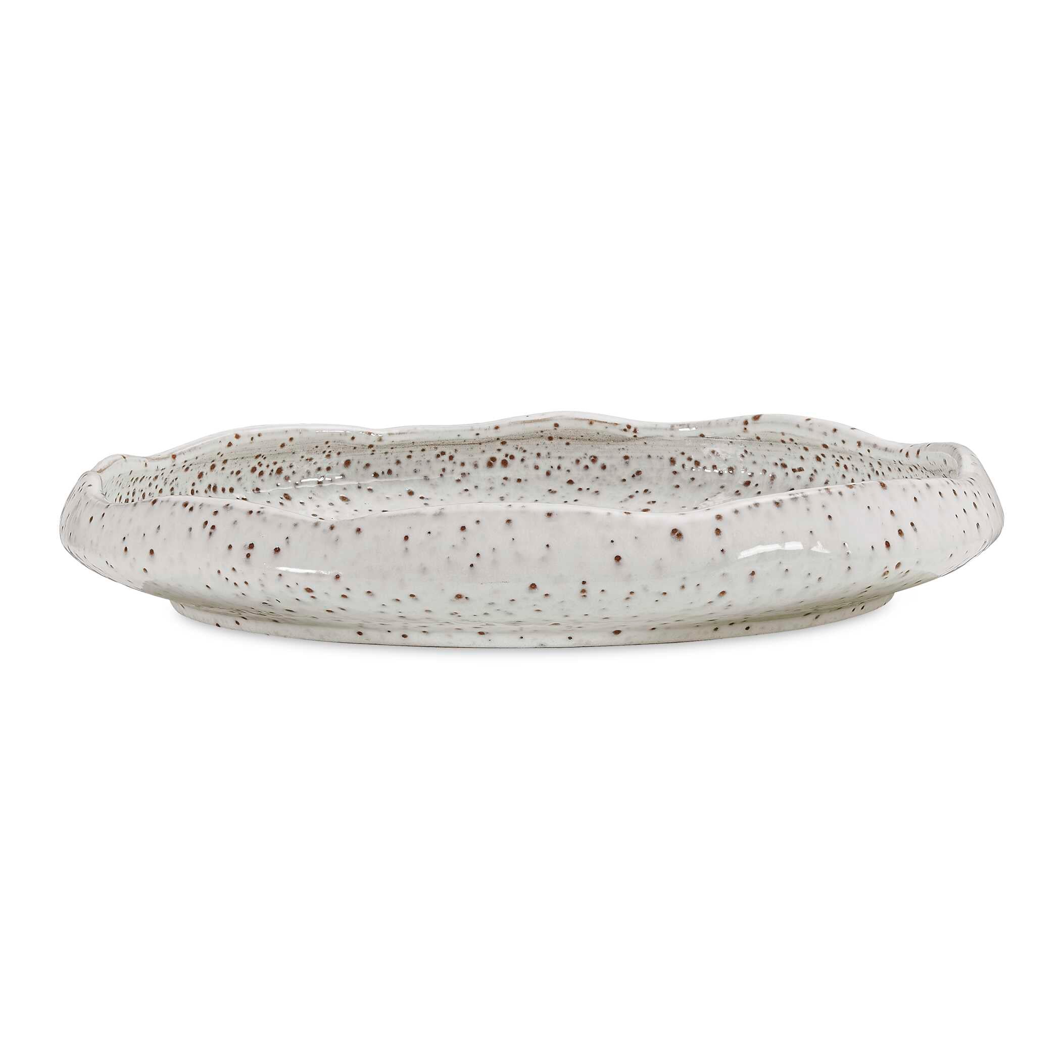 Uttermost Stardust Ripple Indoor-Outdoor White Bowl
