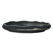 Uttermost Stardust Ripple Indoor-Outdoor Black Bowl