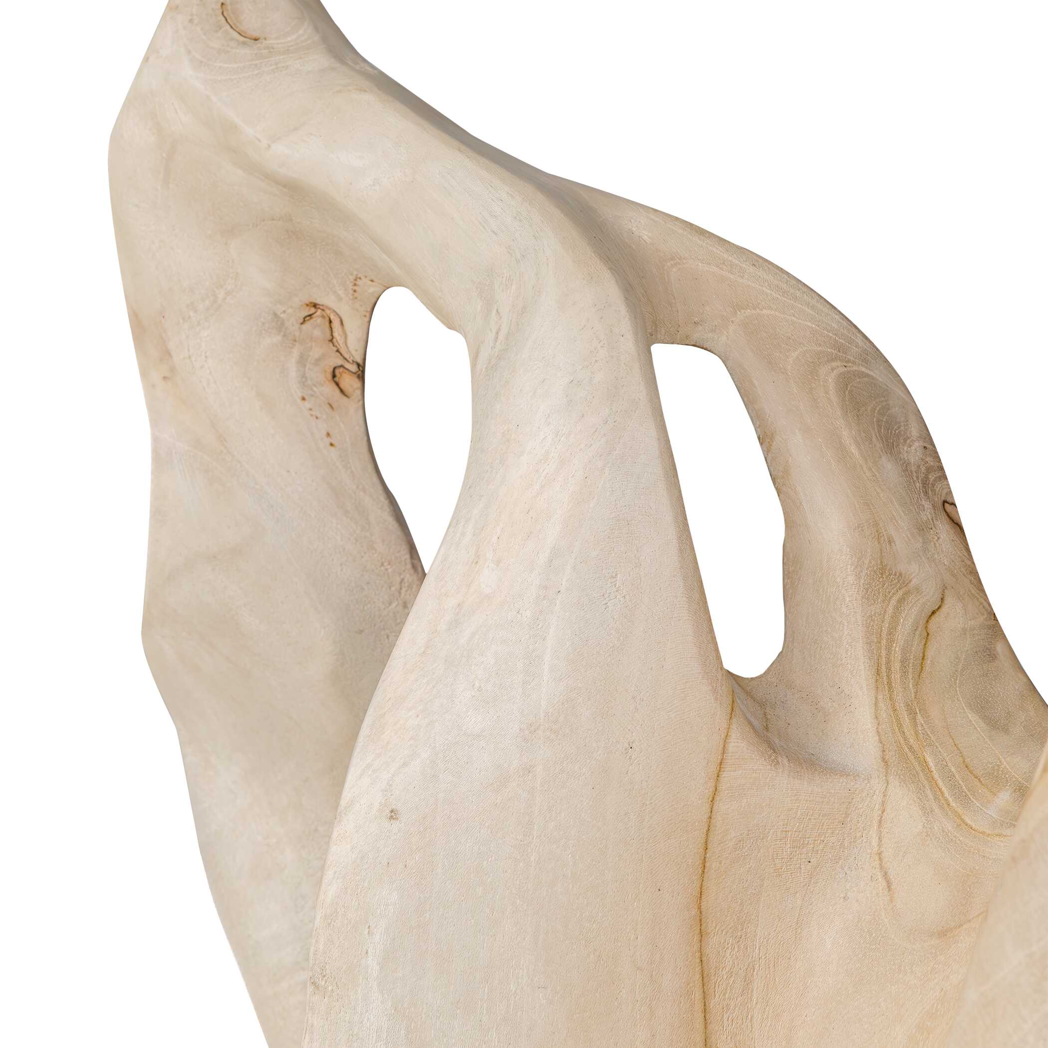 Uttermost Hollow Form Indoor-Outdoor Teak Sculpture