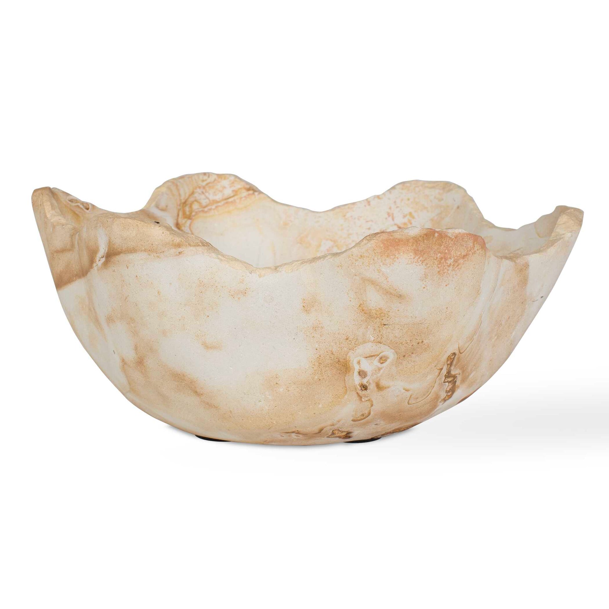 Uttermost Sahara Bloom Indoor-Outdoor Stone Bowl