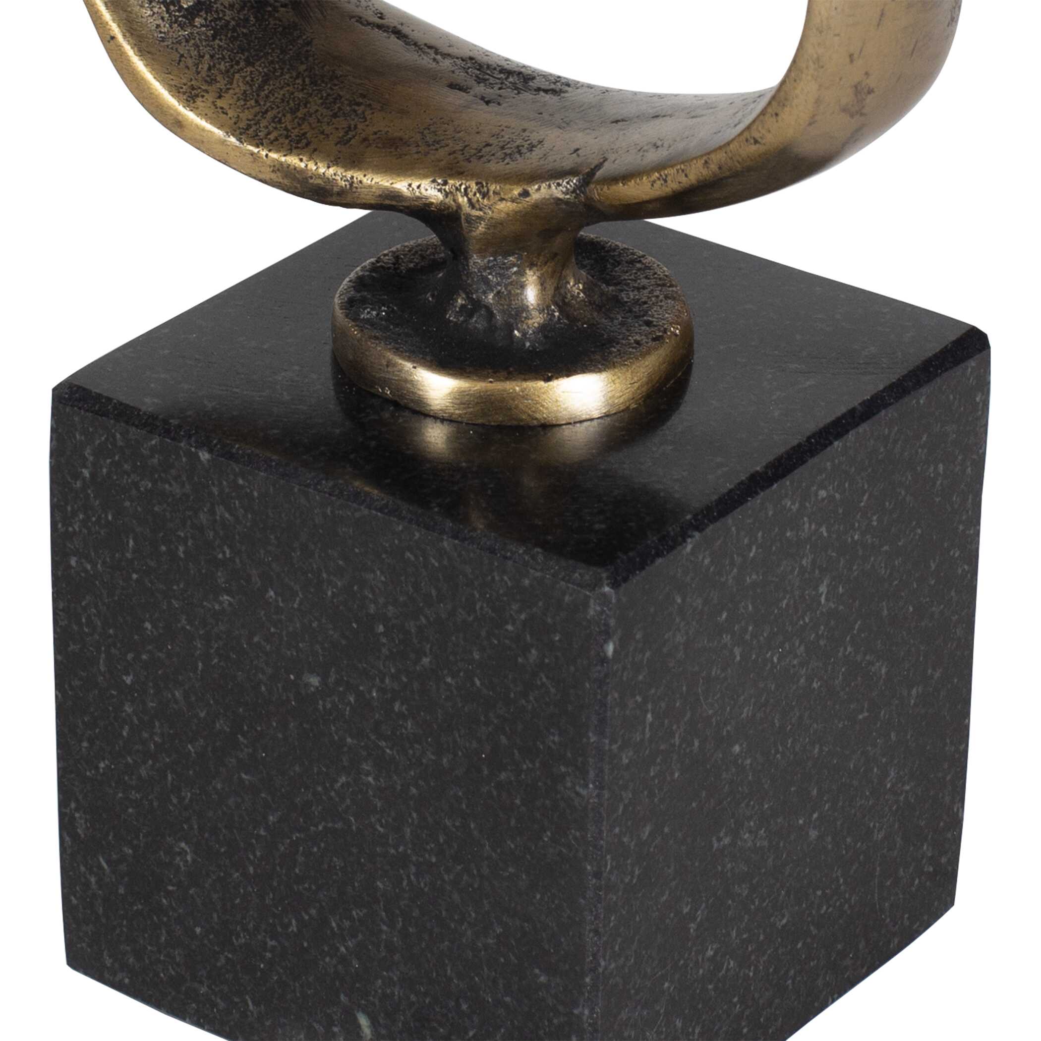 Uttermost Loopform Brass Ring Sculpture