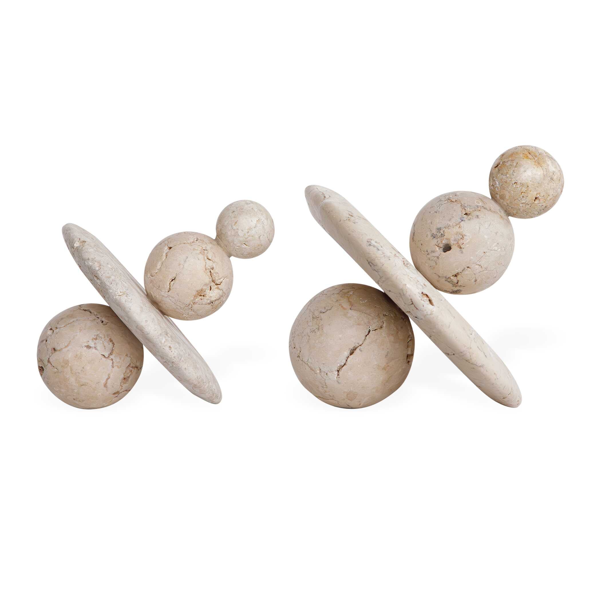 Uttermost Quarried Stone Indoor-Outdoor Sculptures, Set/2