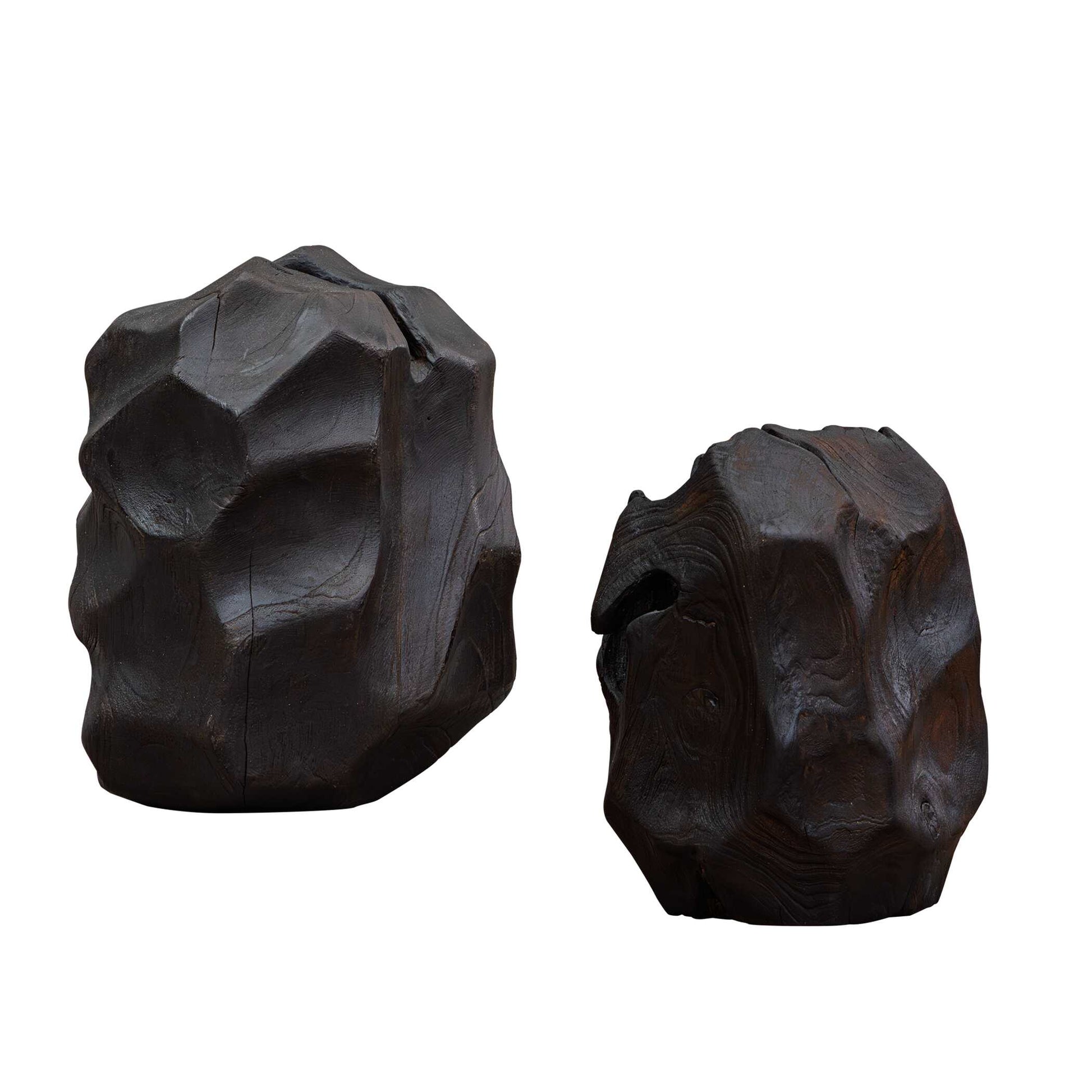 Uttermost Ember Root Teak Sculpture, Set/2
