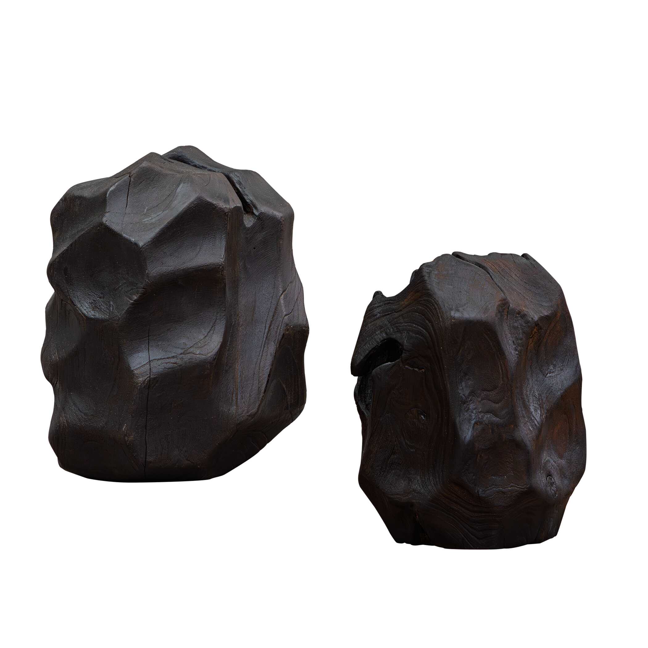 Uttermost Ember Root Teak Sculpture, Set/2