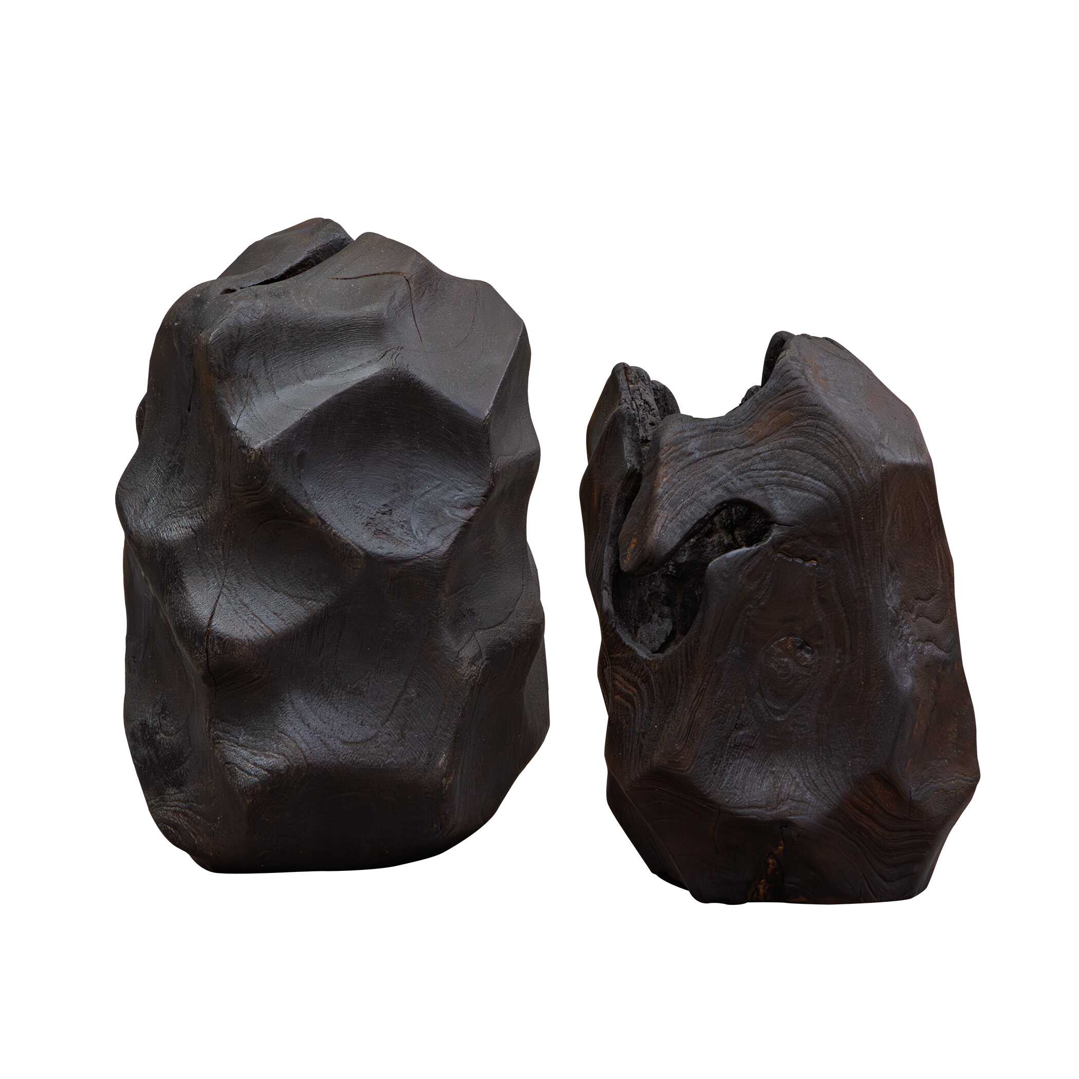 Uttermost Ember Root Teak Sculpture, Set/2
