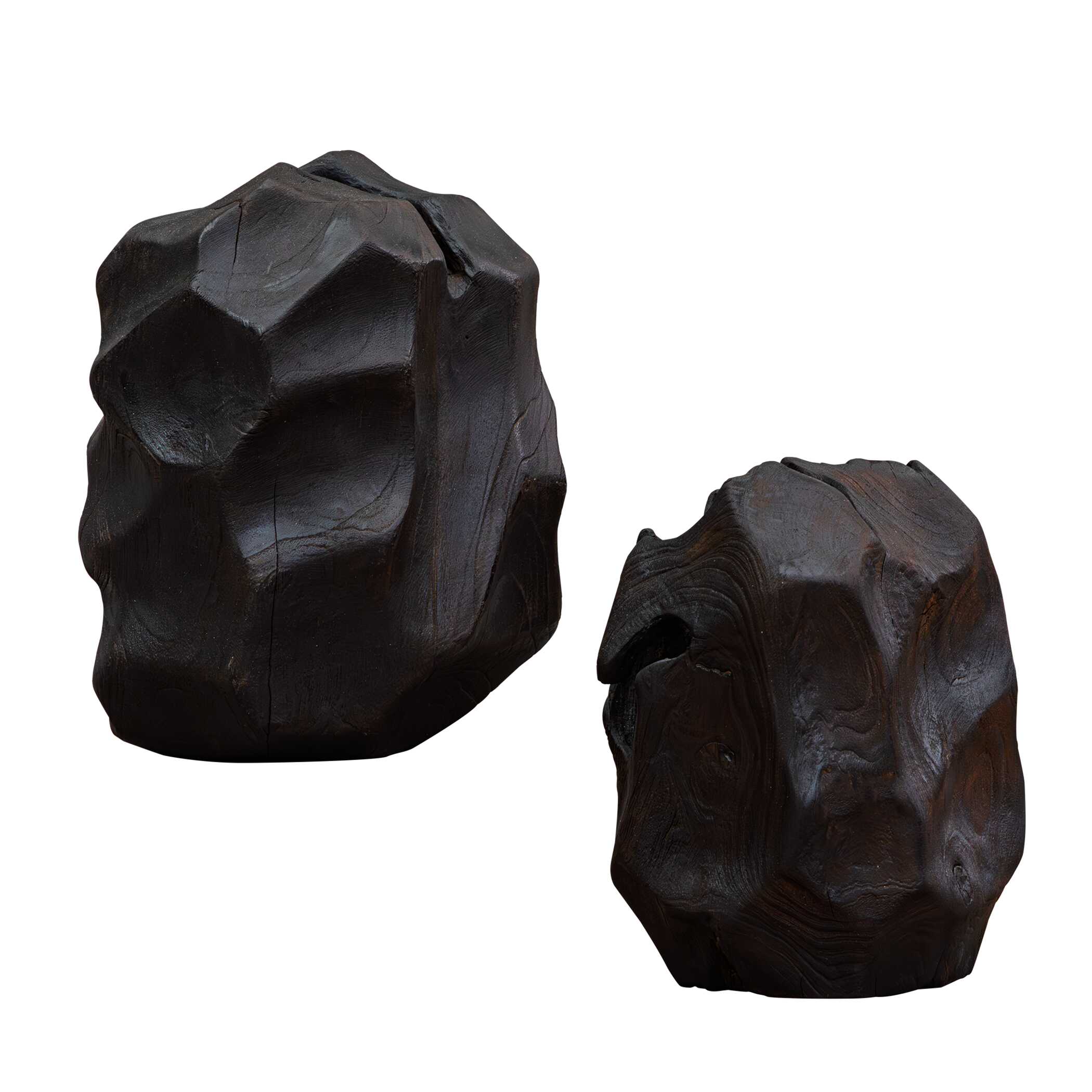 Uttermost Ember Root Teak Sculpture, Set/2