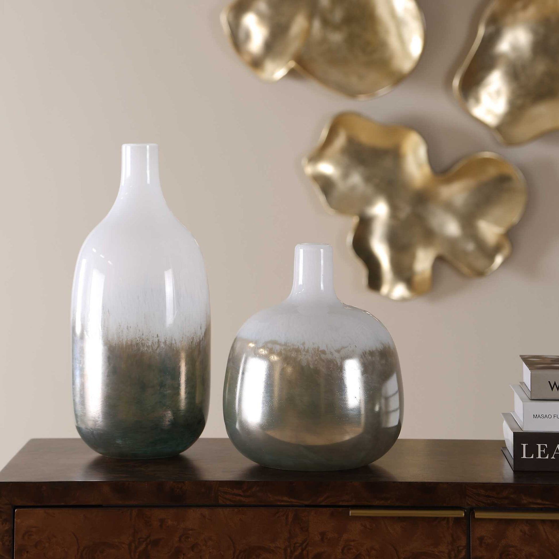 Uttermost Cardoni Smoke Vases, S/2