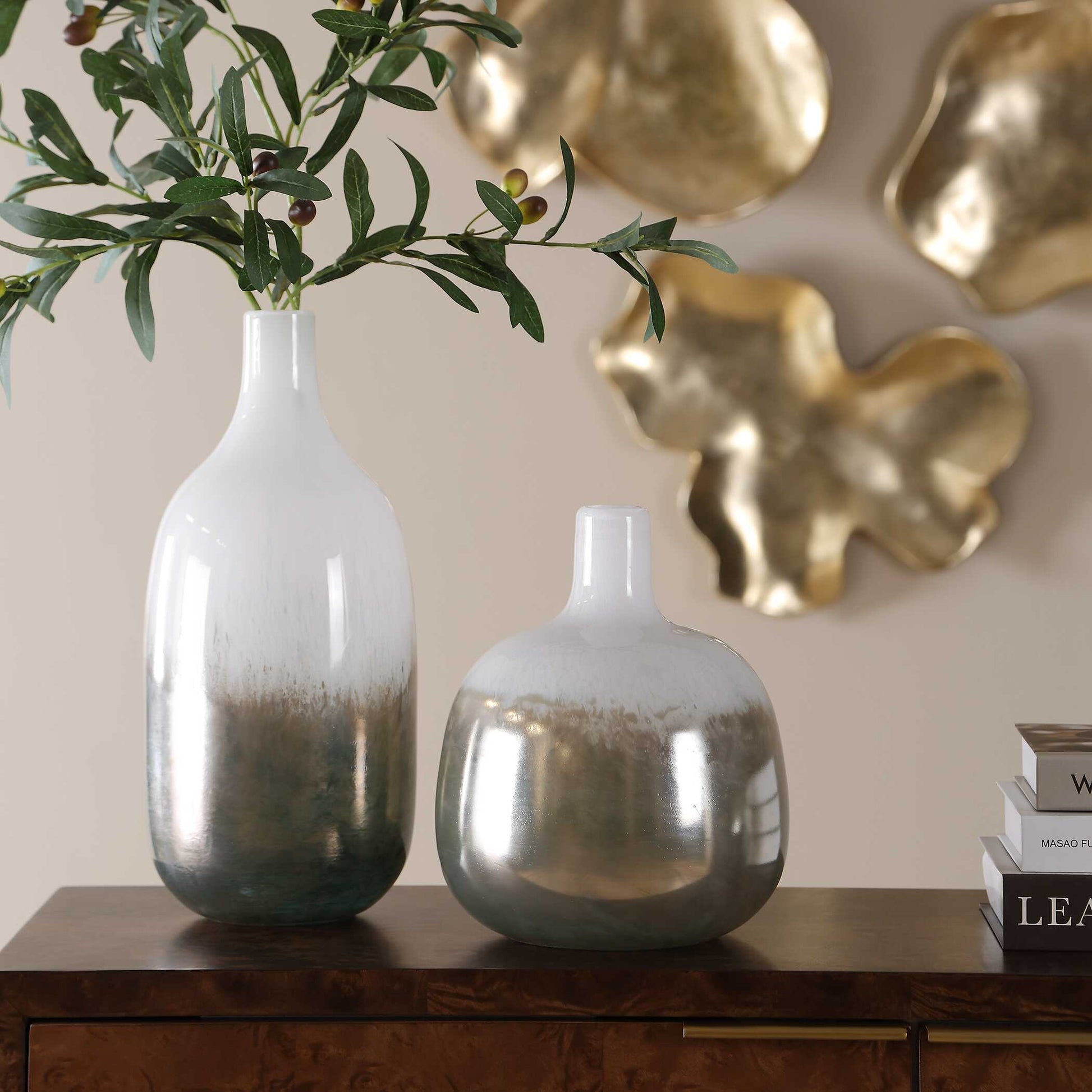 Uttermost Cardoni Smoke Vases, S/2
