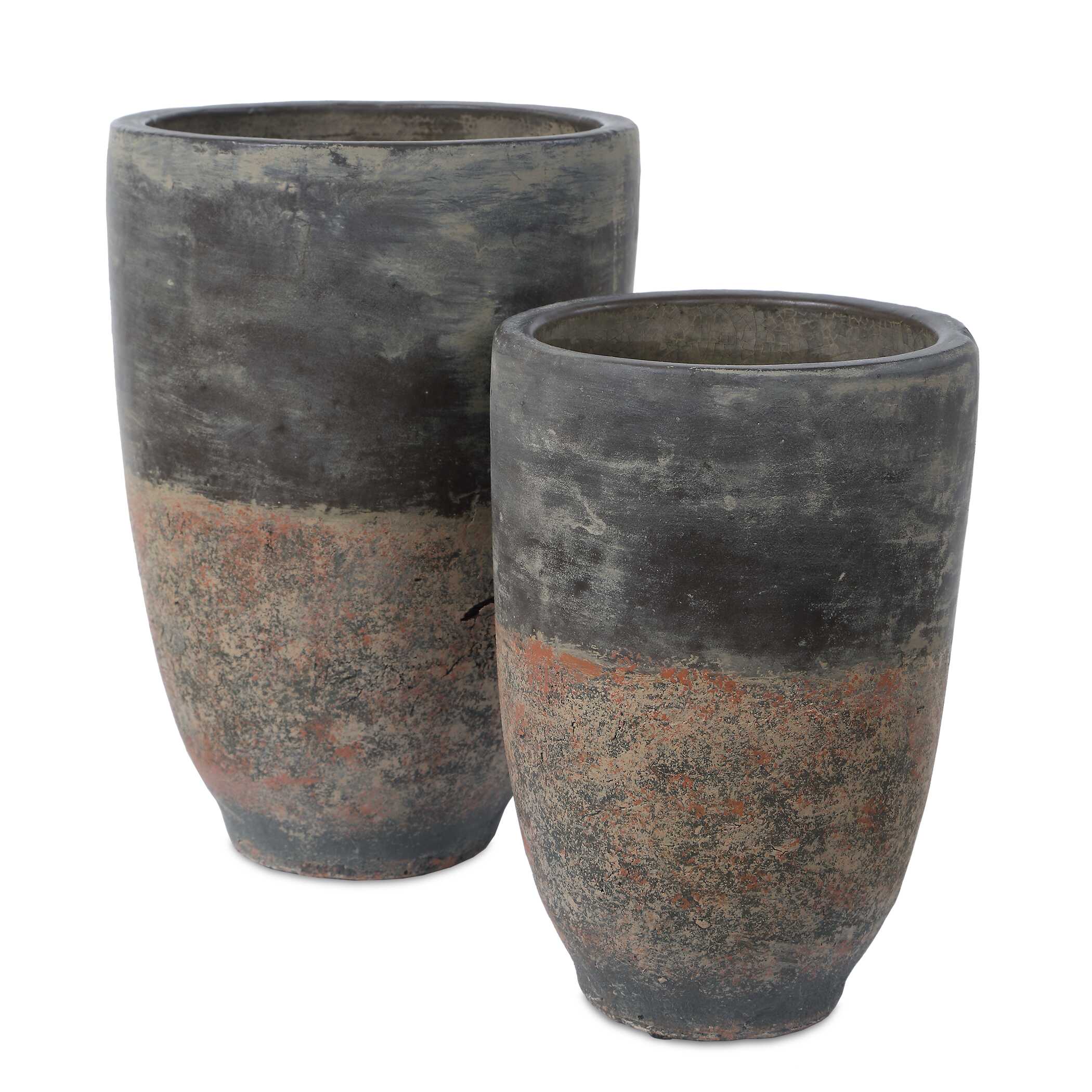 Uttermost Emberwash Planters, S/2