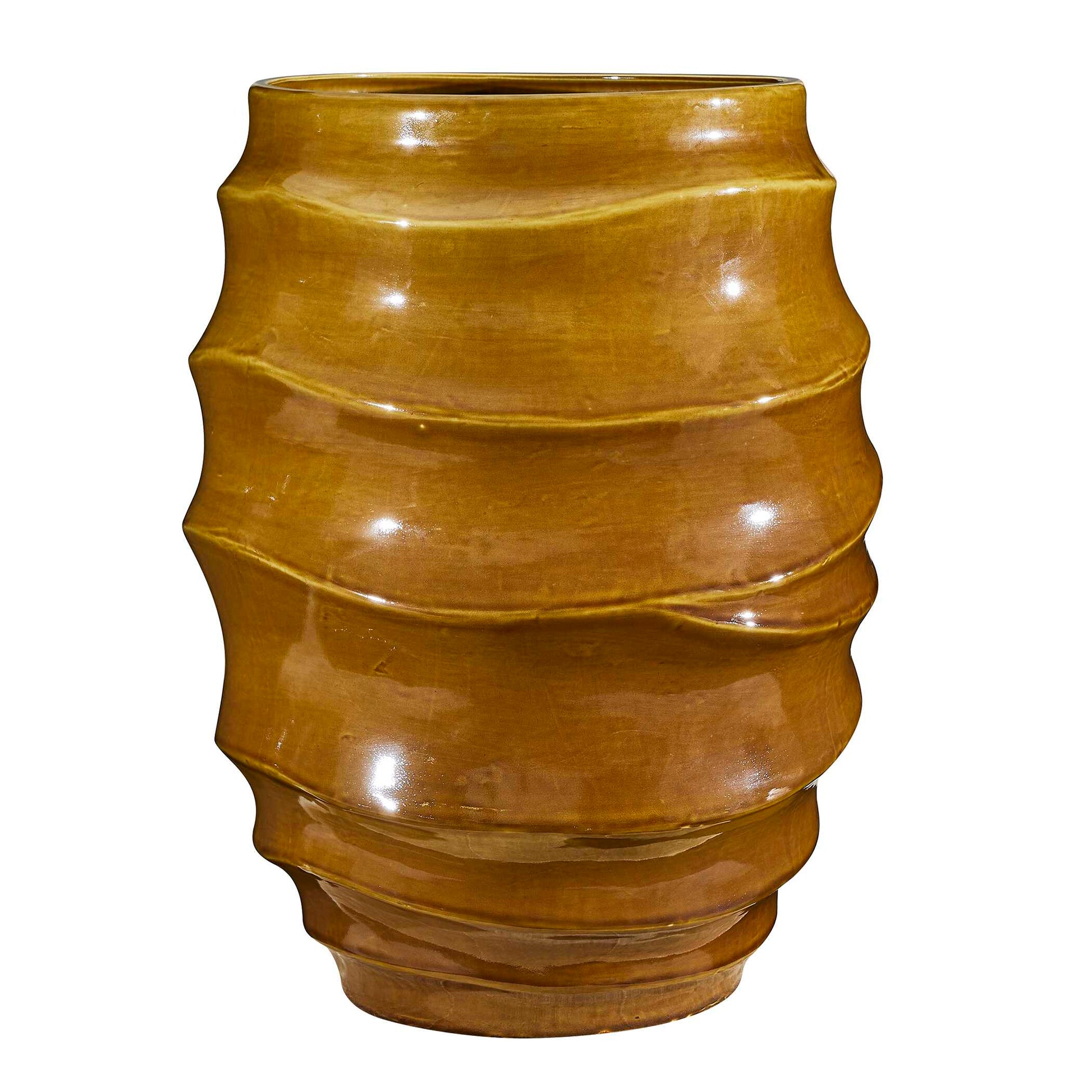 Uttermost Canyon Wave Indoor-Outdoor Earthy Planter