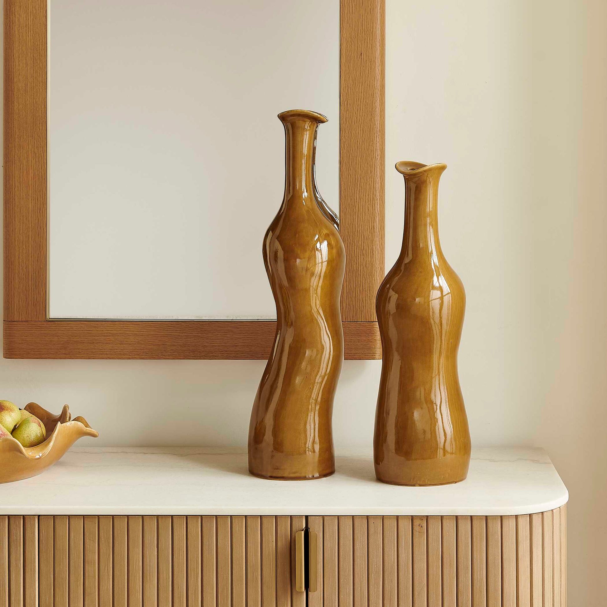 Uttermost Sienna Flow Indoor-Outdoor Bottle Vases, Set/2