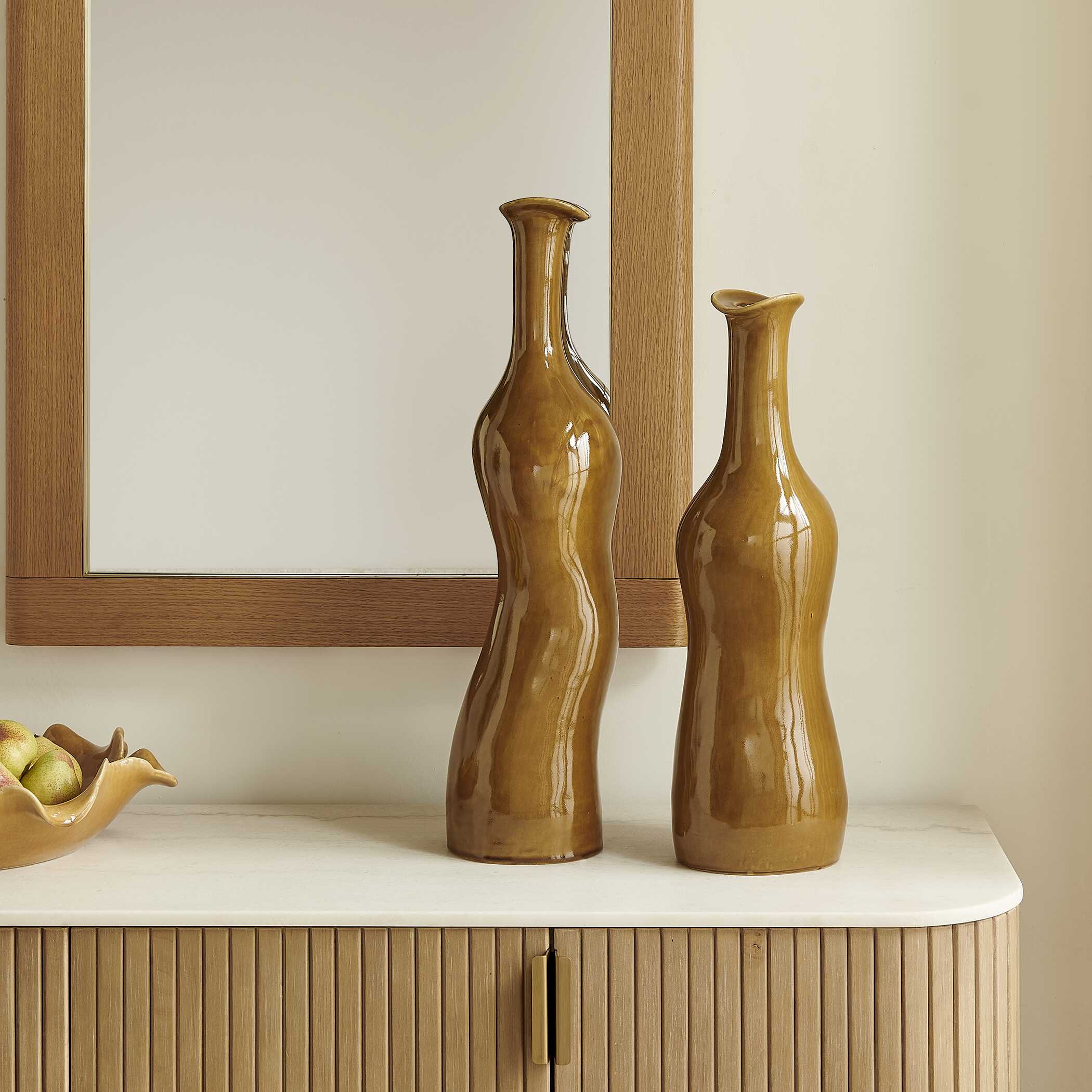Uttermost Sienna Flow Indoor-Outdoor Bottle Vases, Set/2