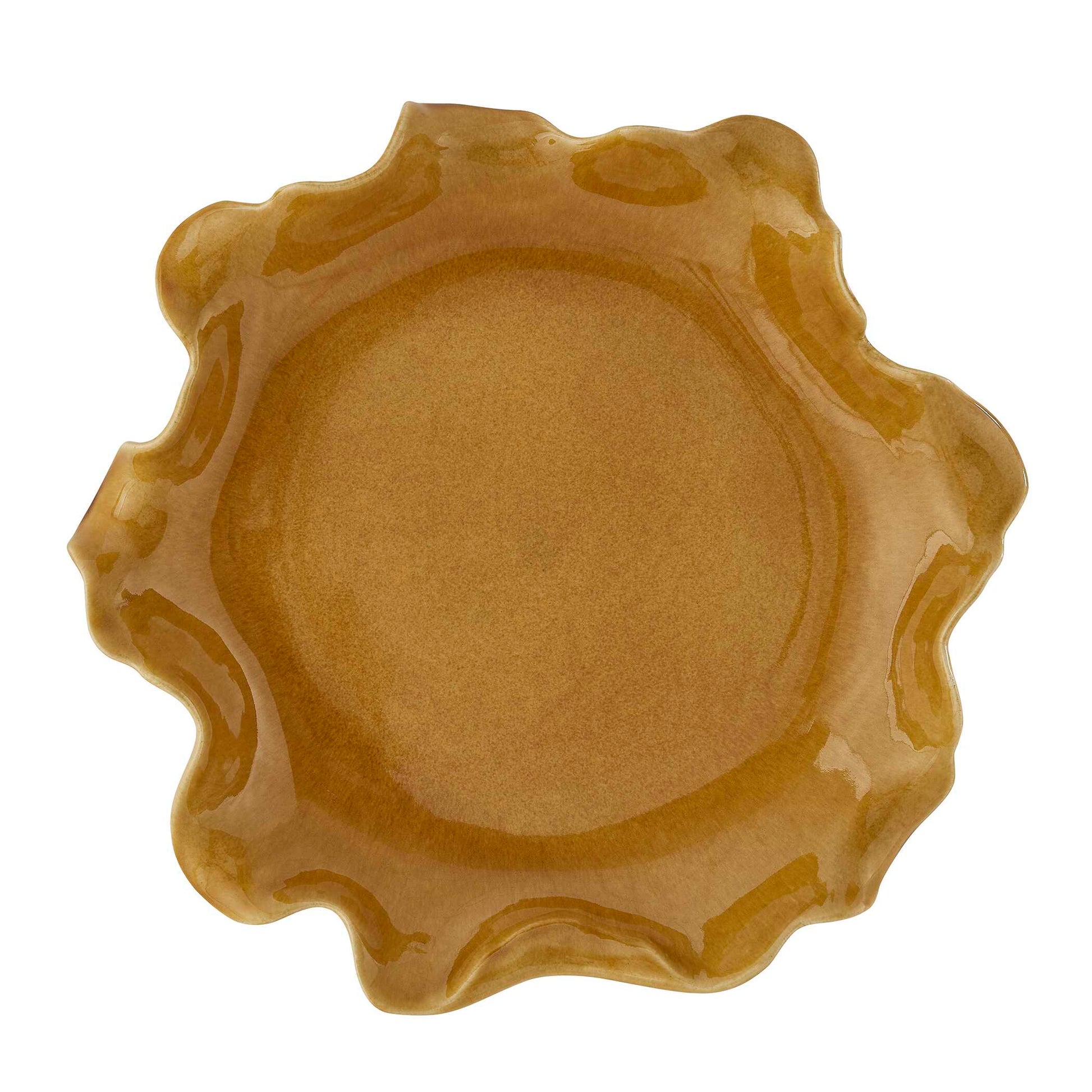 Uttermost Golden Crest Ruffle Indoor-Outdoor Bowl