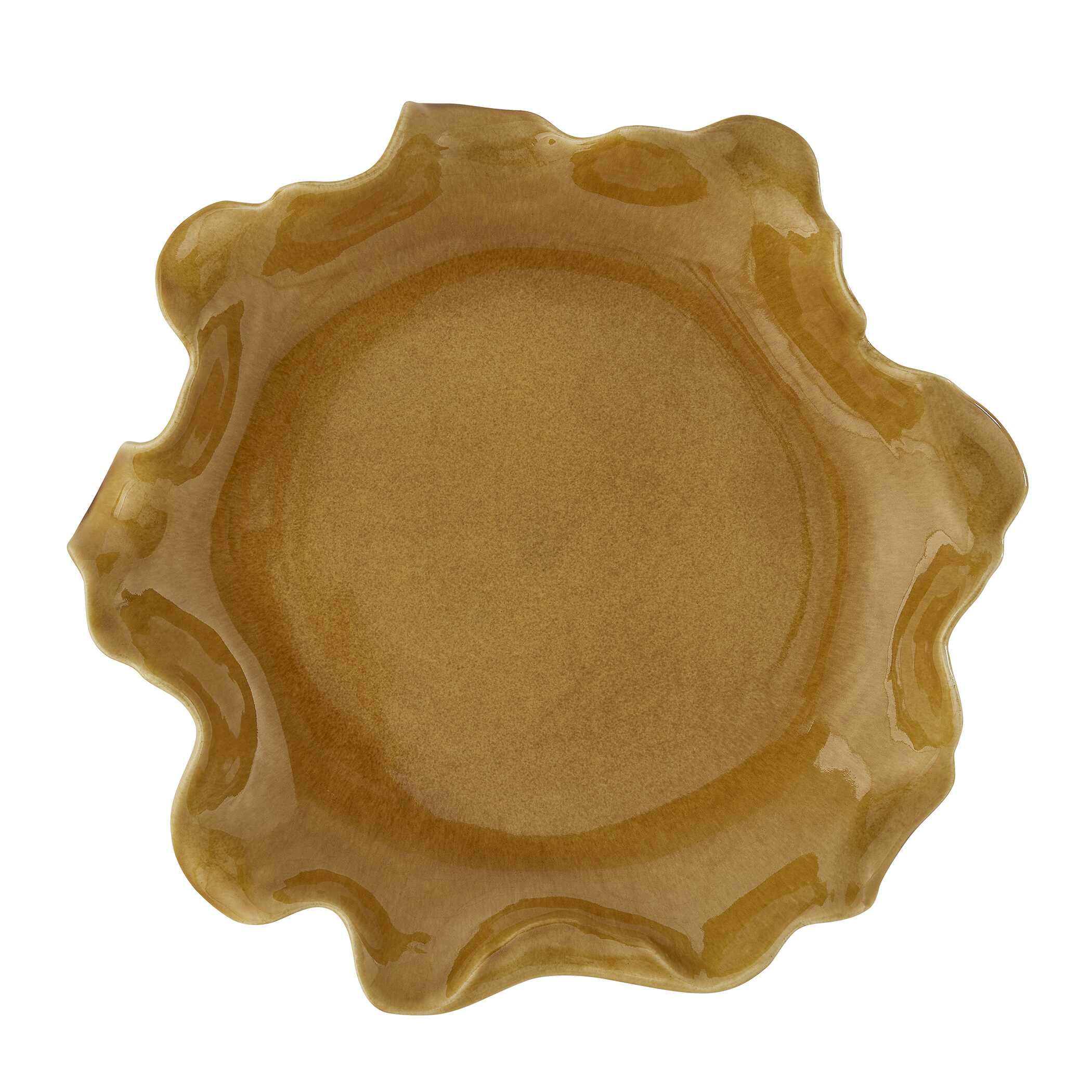 Uttermost Golden Crest Ruffle Indoor-Outdoor Bowl