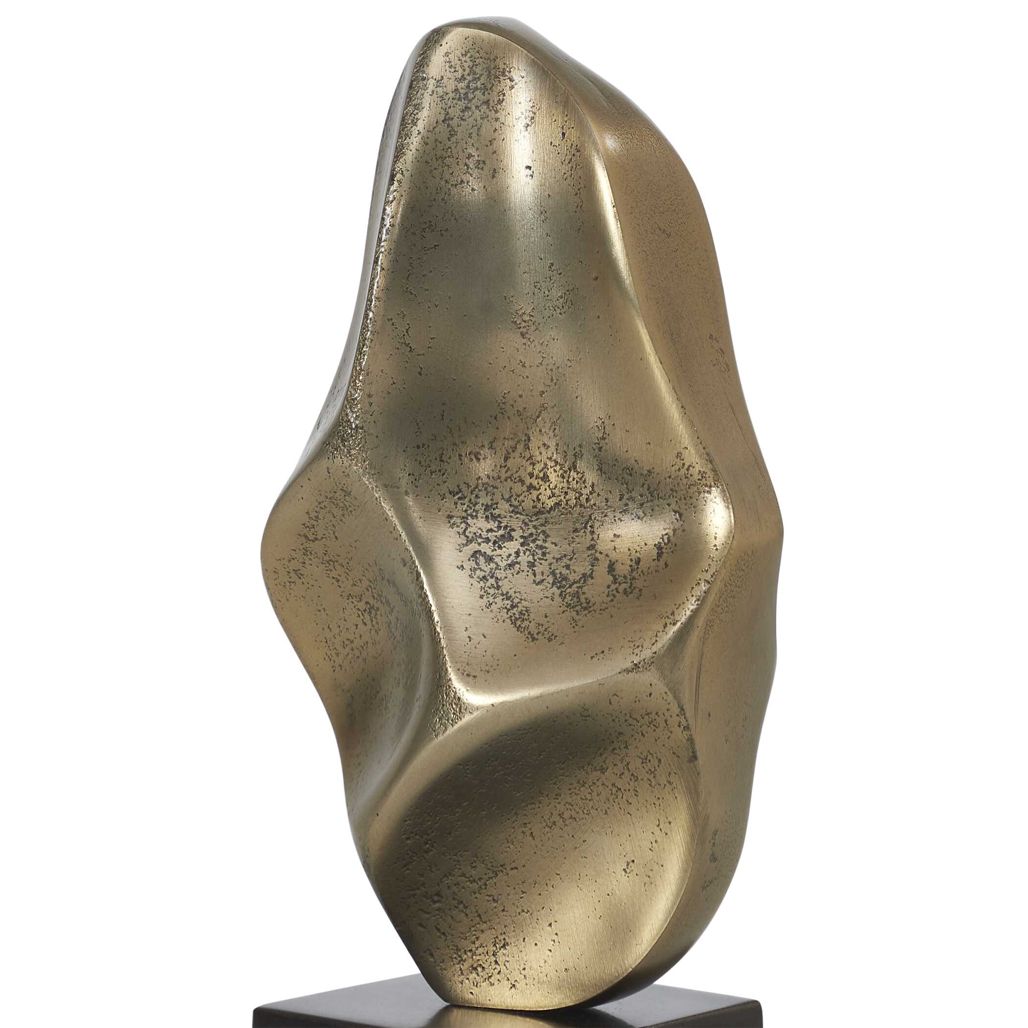 Uttermost Fluid Geometry Gold Sculptures, Set/2