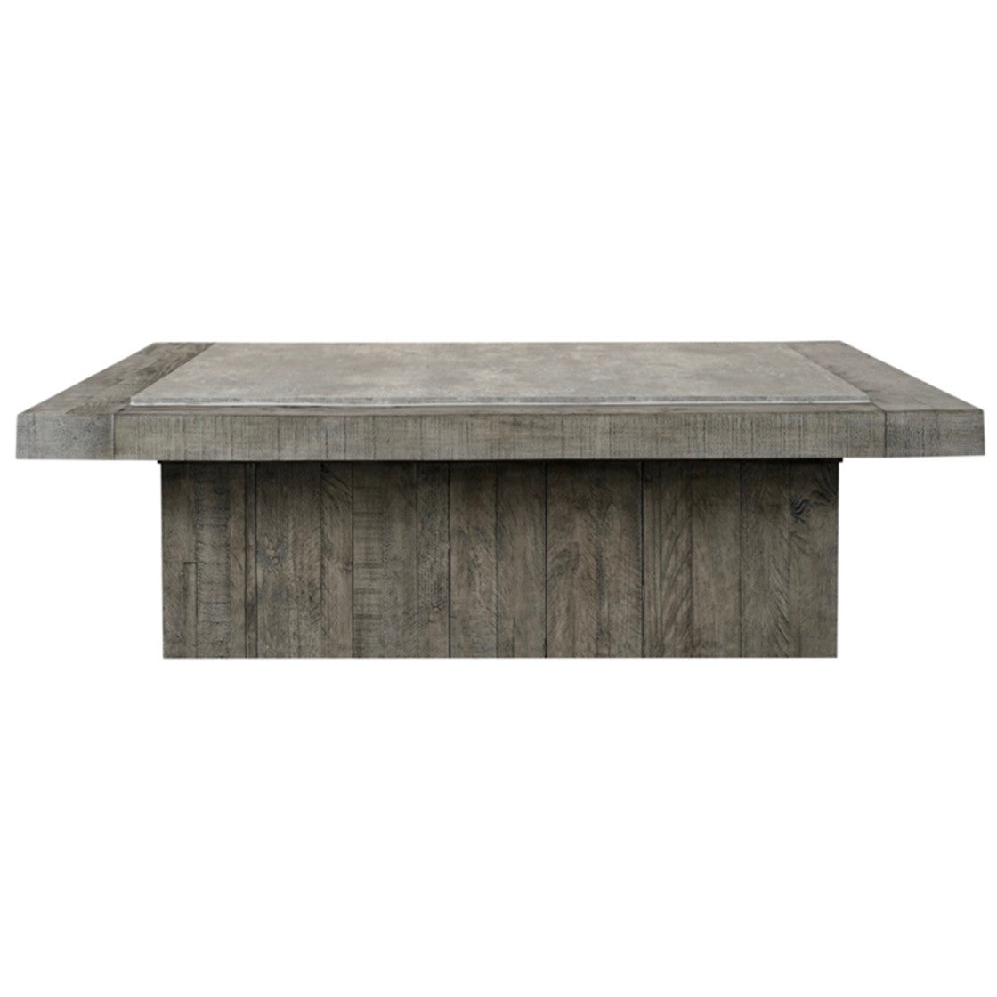 Scottsdale Reclaimed Wood and Concrete Coffee Table 60"