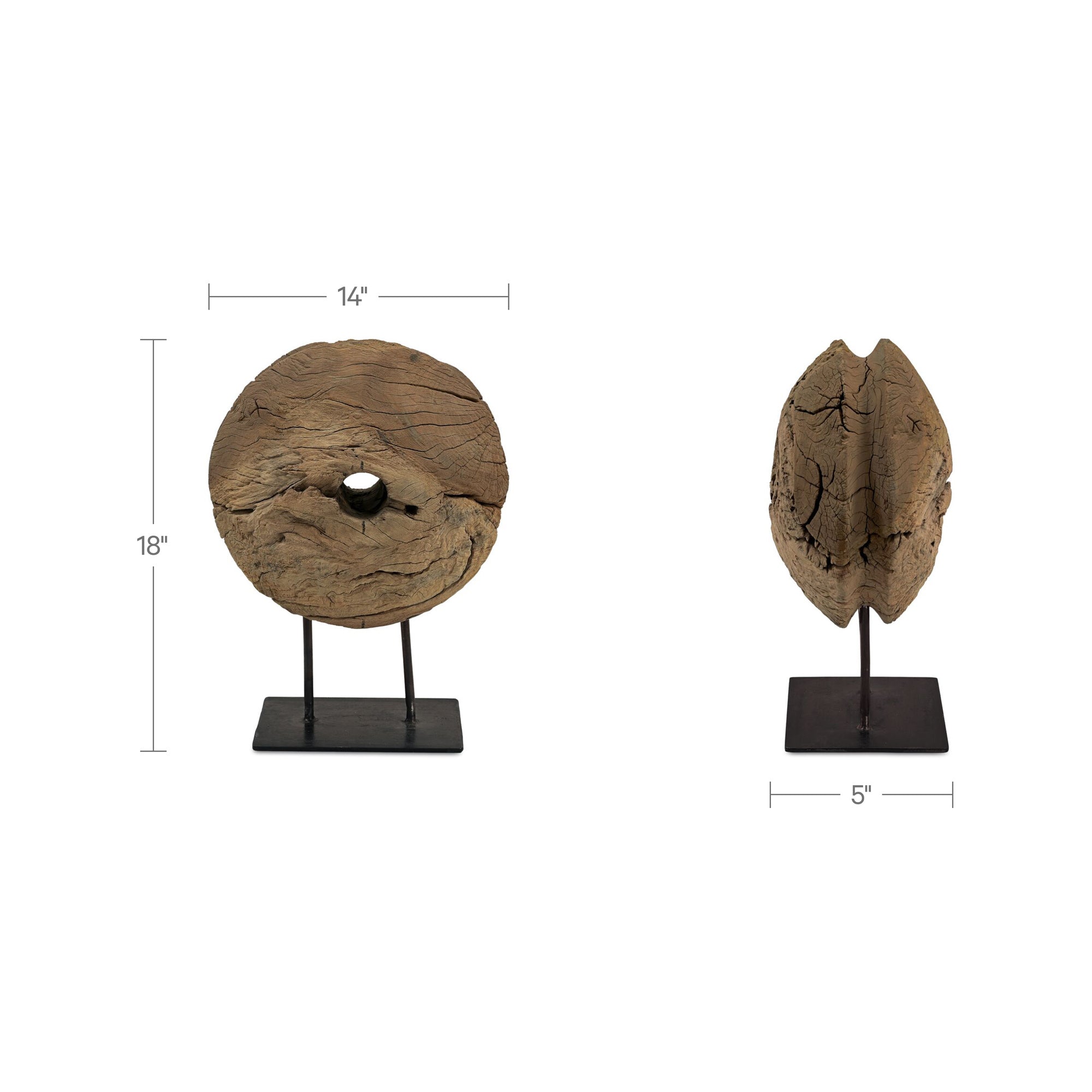 Bronte Reclaimed Wood Sculpture by Moe's Home Collection - view 2