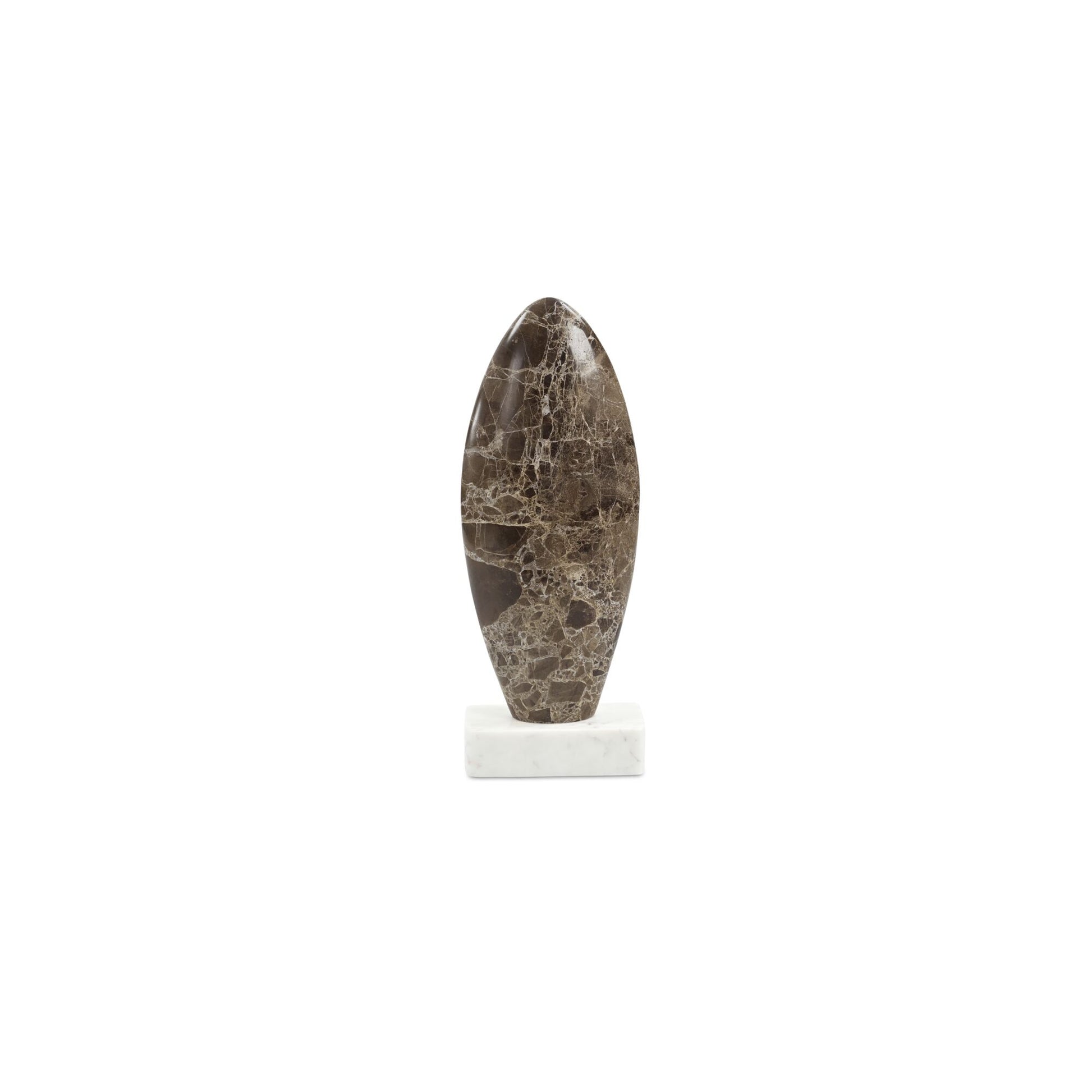 Boda Sculpture Dark Emperador Marble by Moe's Home Collection