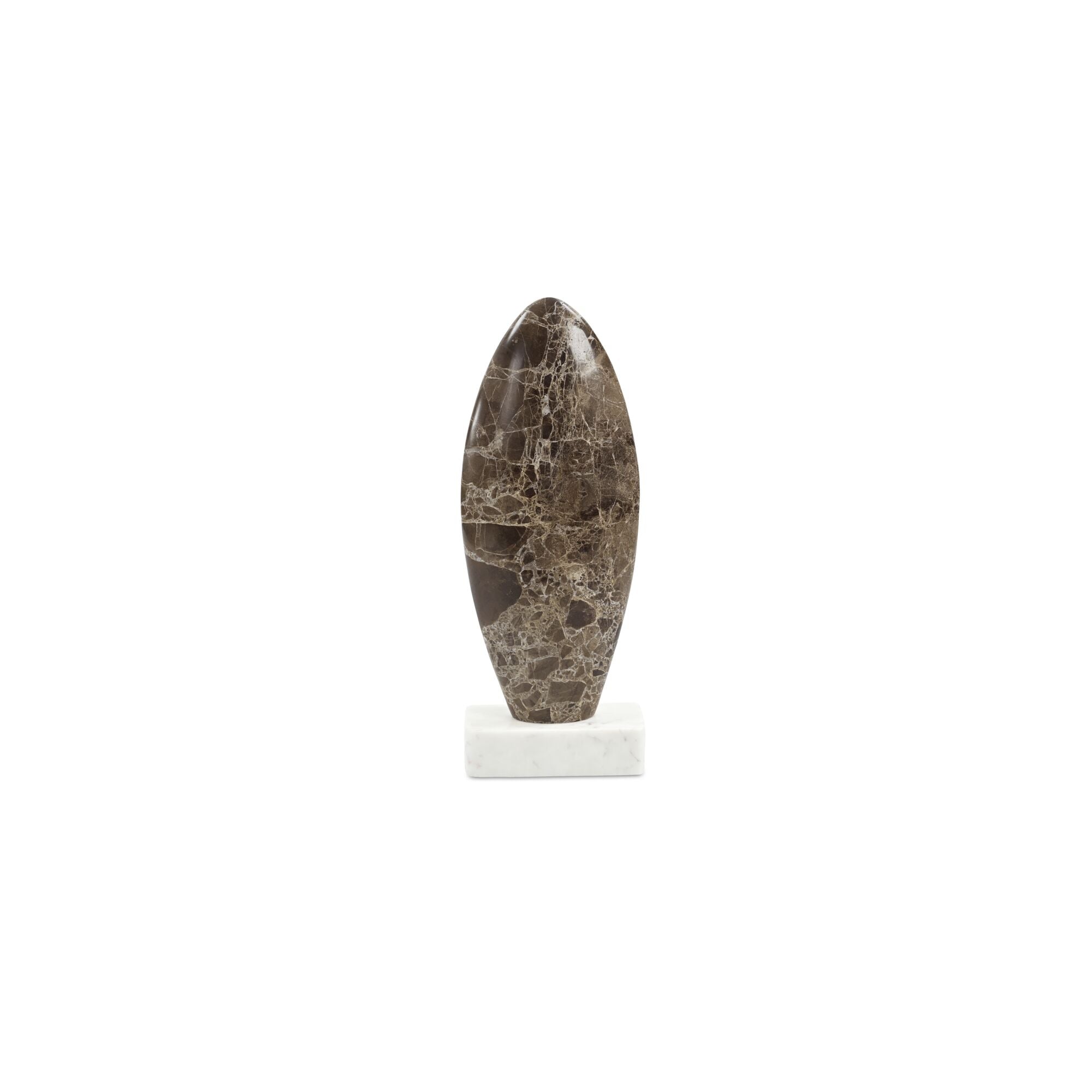 Boda Sculpture Dark Emperador Marble by Moe's Home Collection