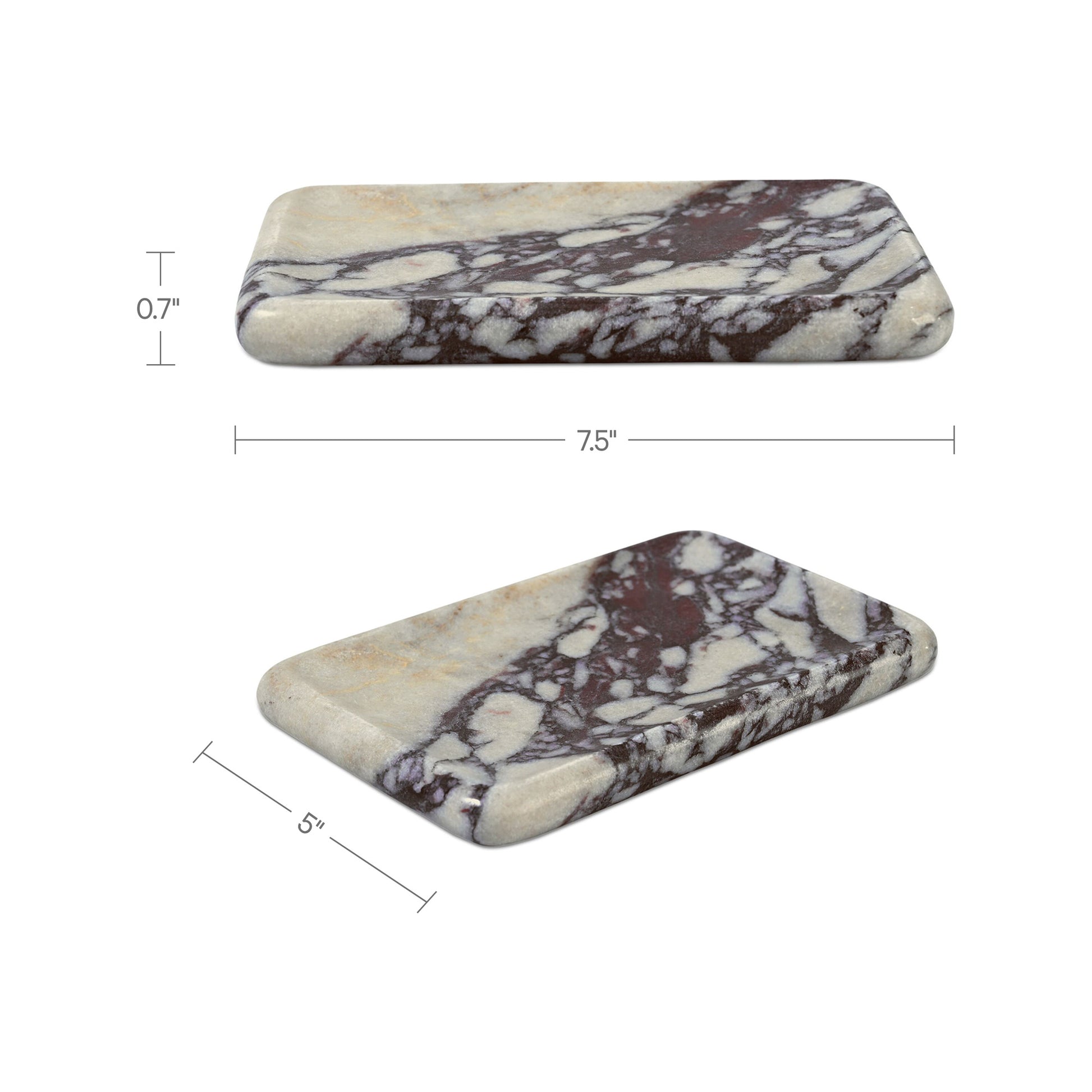 Petra Marble Catchall Voila Marble by Moe's Home Collection - view 2