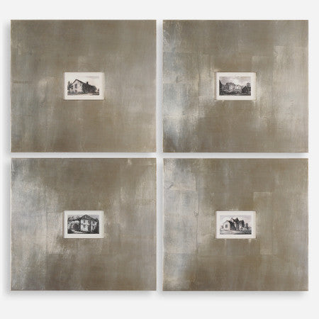 Historical Buildings Framed Art Set/4