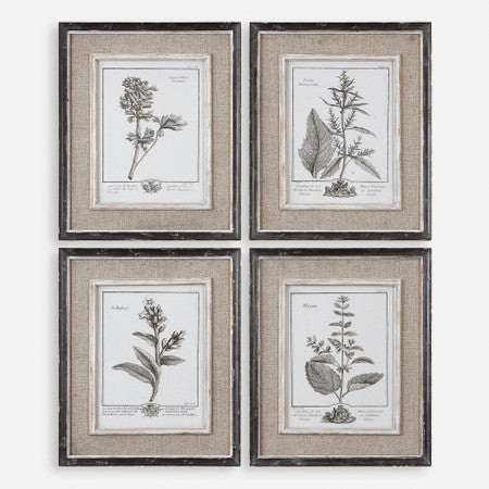 Casual Grey Study Framed Art Set/4