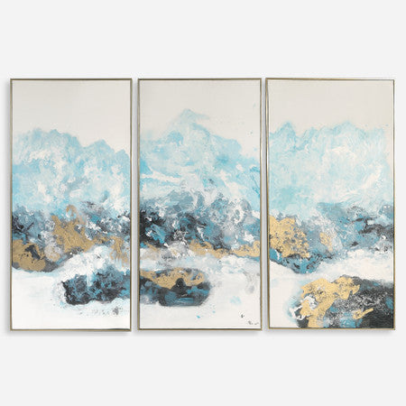 Crashing Waves Abstract Art, S/3