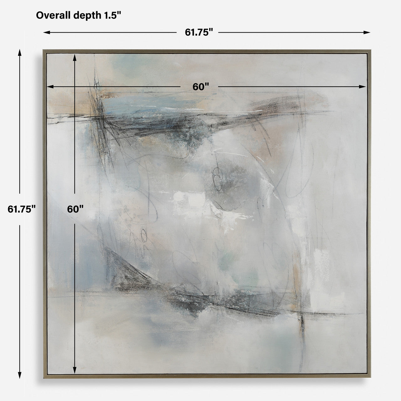 Uttermost Contort Hand Painted Abstract Art