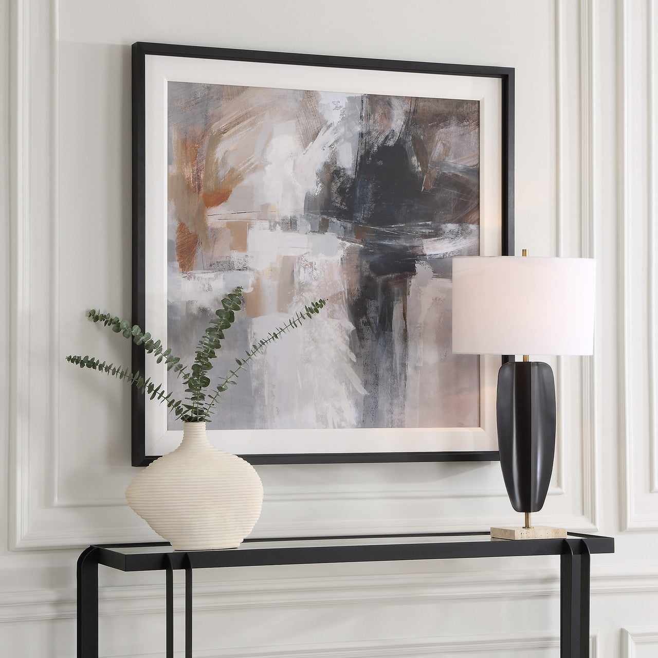 Uttermost Wings Neutral Abstract Framed Print