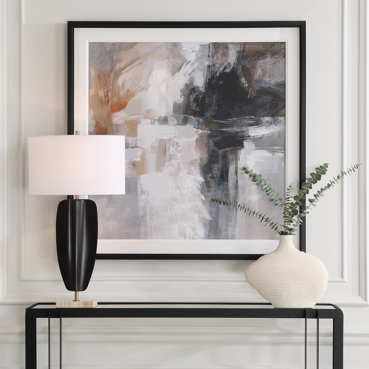 Uttermost Wings Neutral Abstract Framed Print
