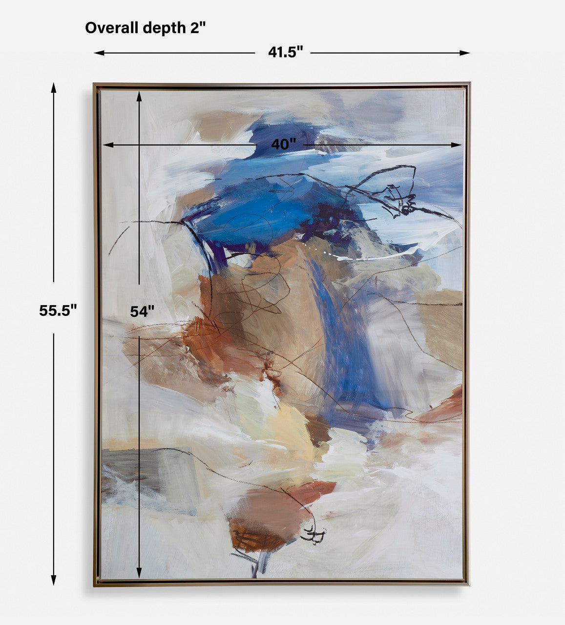 Uttermost Subtle Nuances Framed Abstract Art