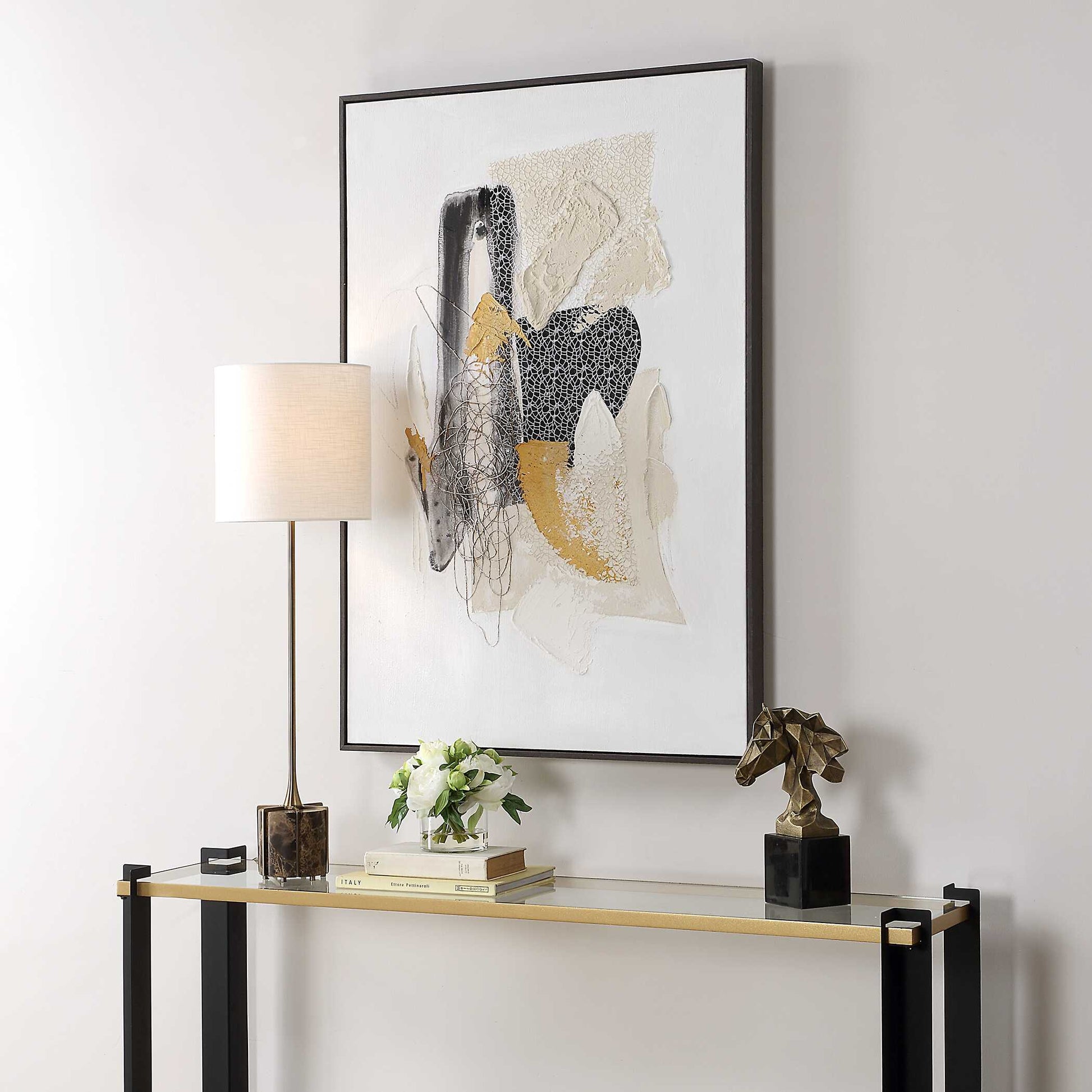 Uttermost Scatter Abstract Hand Painted Canvas Art