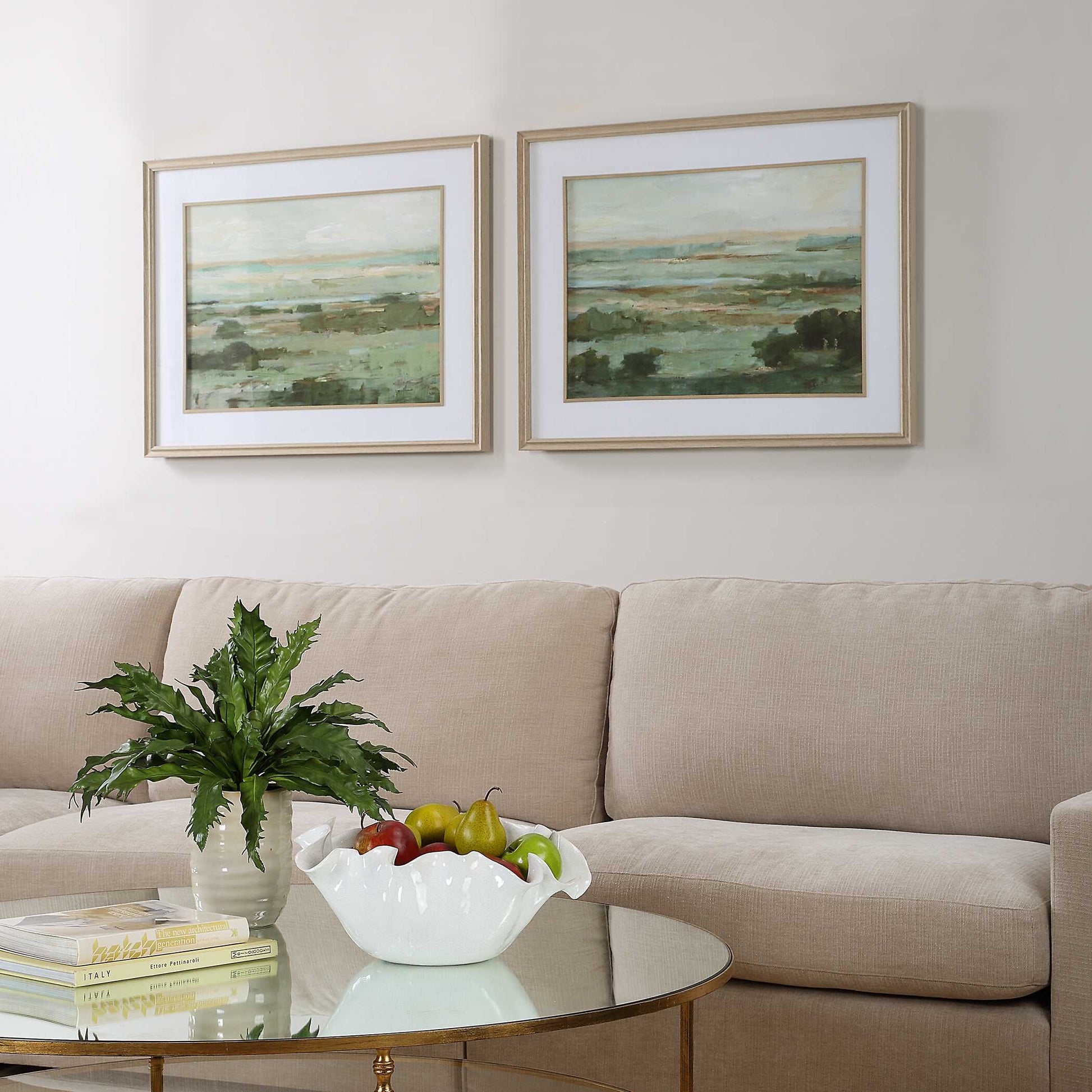 Uttermost Warm Valley Framed Prints Set/2