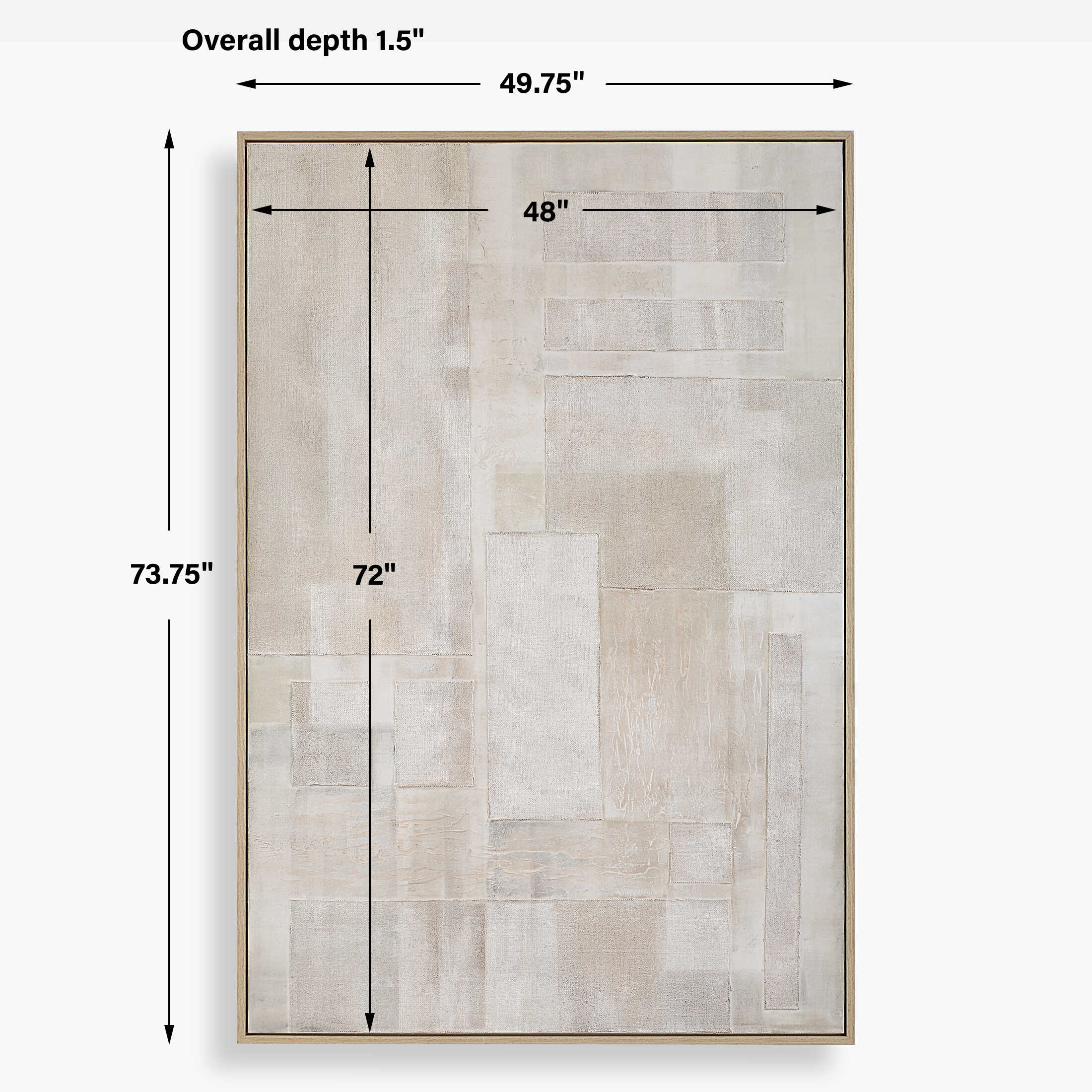 Uttermost Erase Canvas Abstract Art