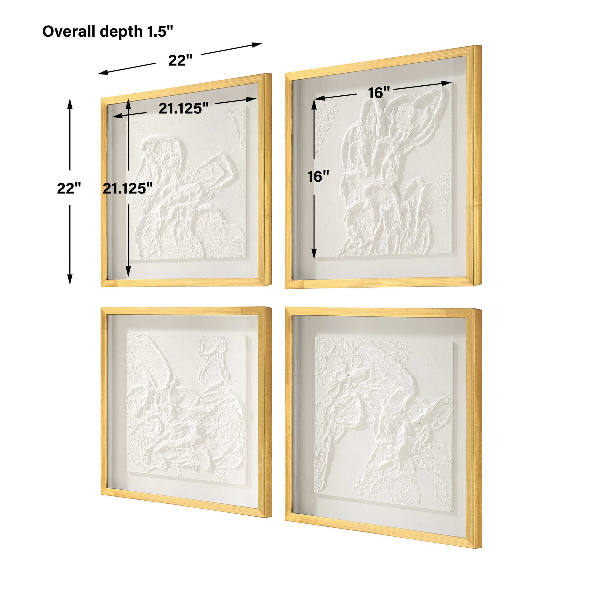Uttermost Fourfold Framed Prints Set/4
