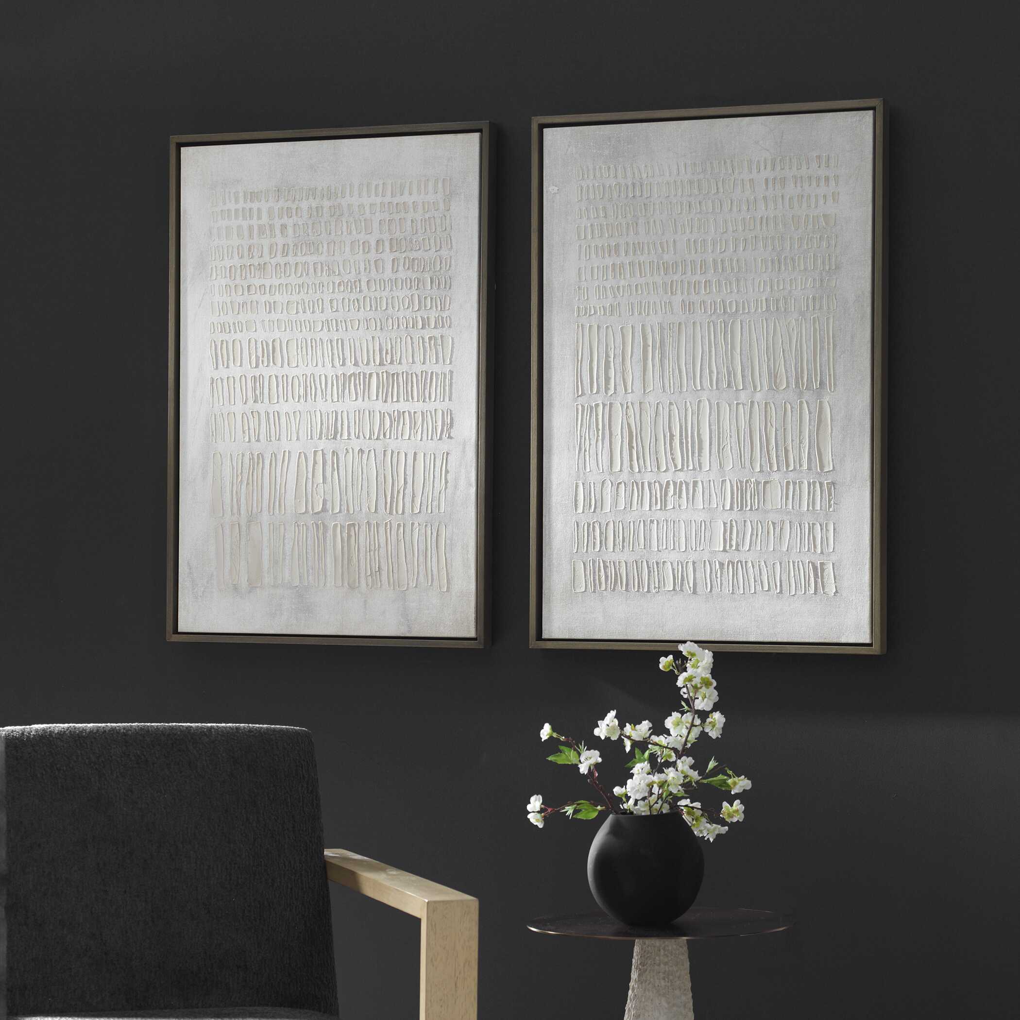 Uttermost Social Theory Framed Canvases Set/2