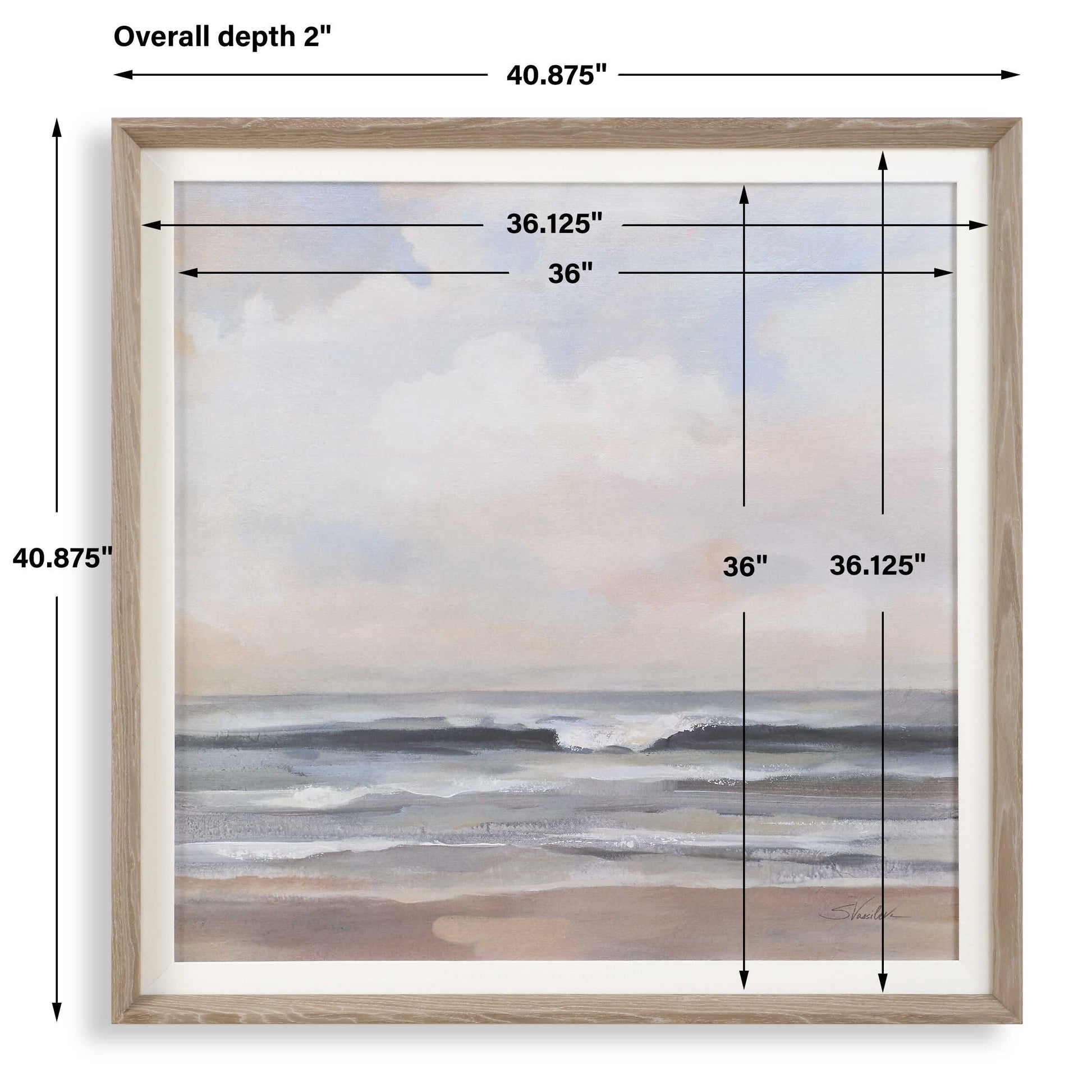 Uttermost Haze Framed Print