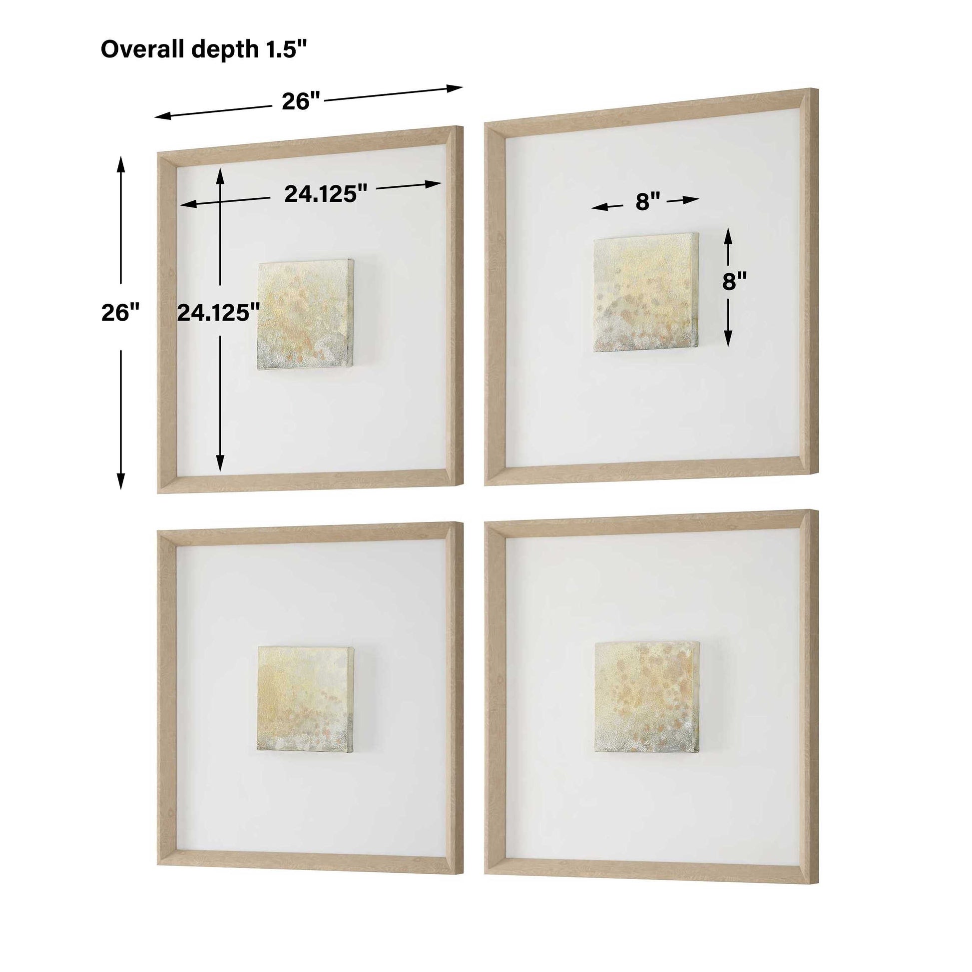 Uttermost Now & Then Abstract Art Set/4
