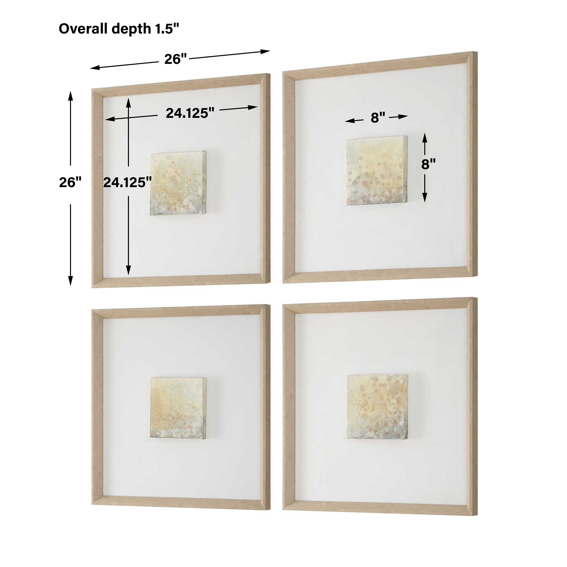 Uttermost Now & Then Abstract Art Set/4