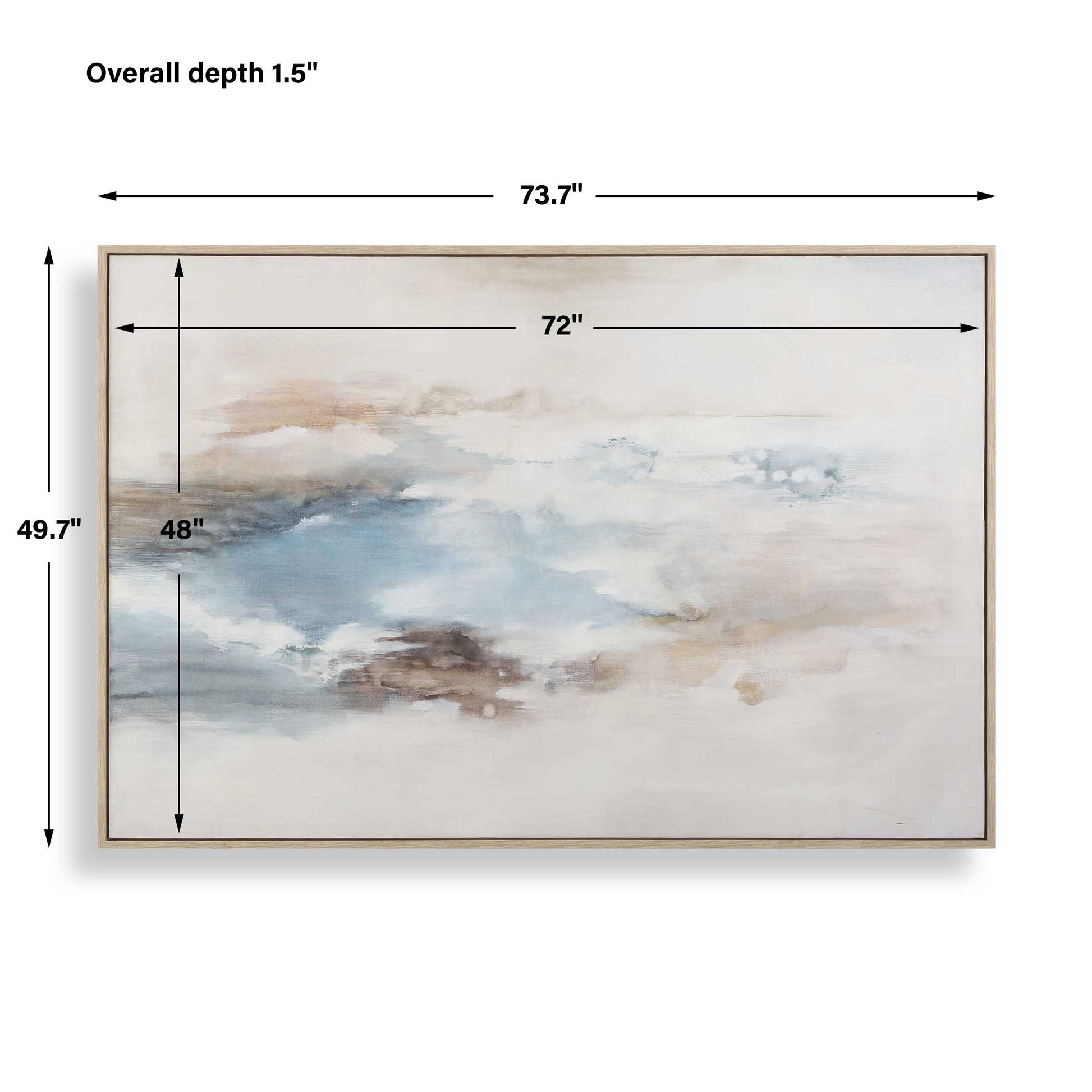 Uttermost Chasing Blue Coastal Canvas Art