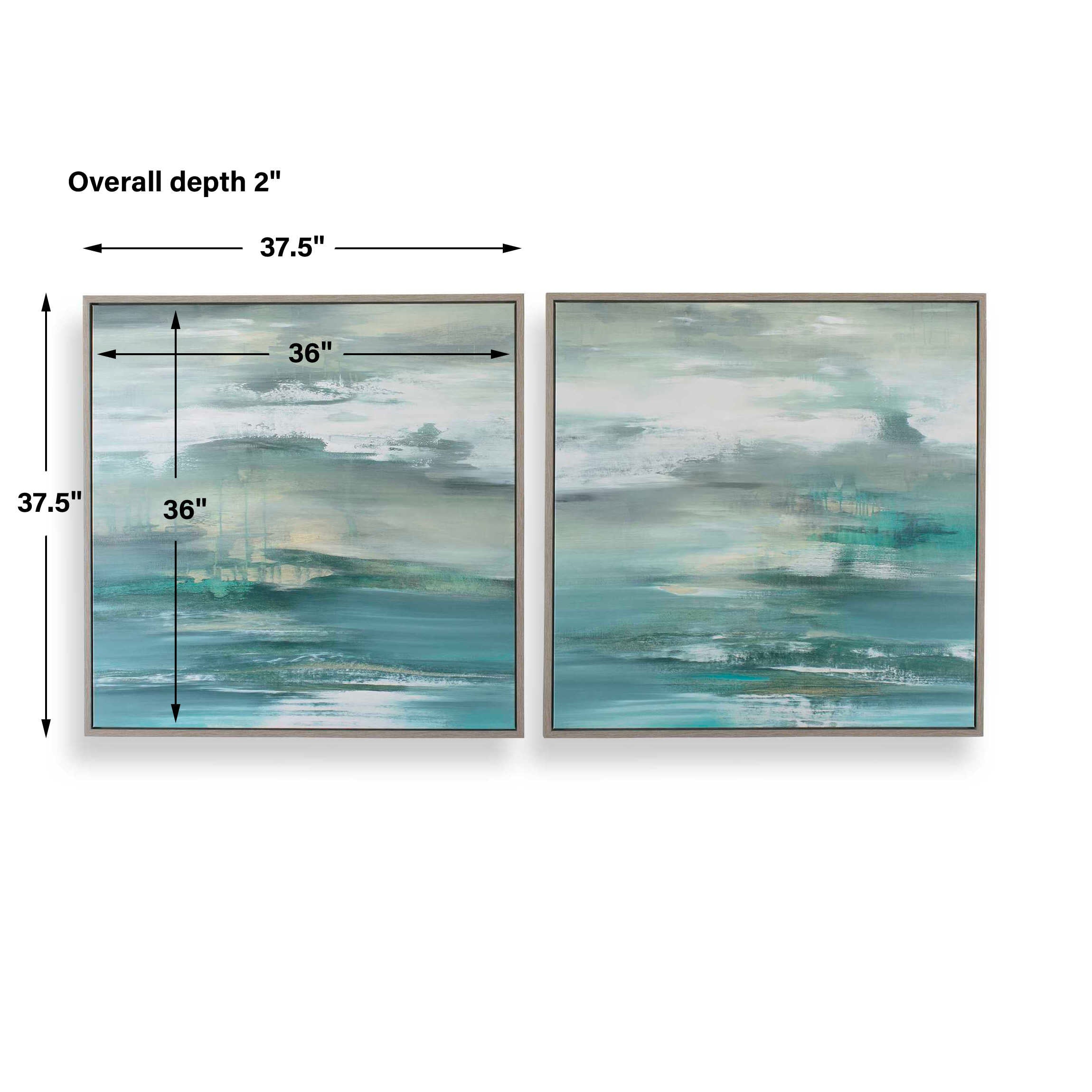 Uttermost Tranquil State Of Mind Framed Canvases, S/2
