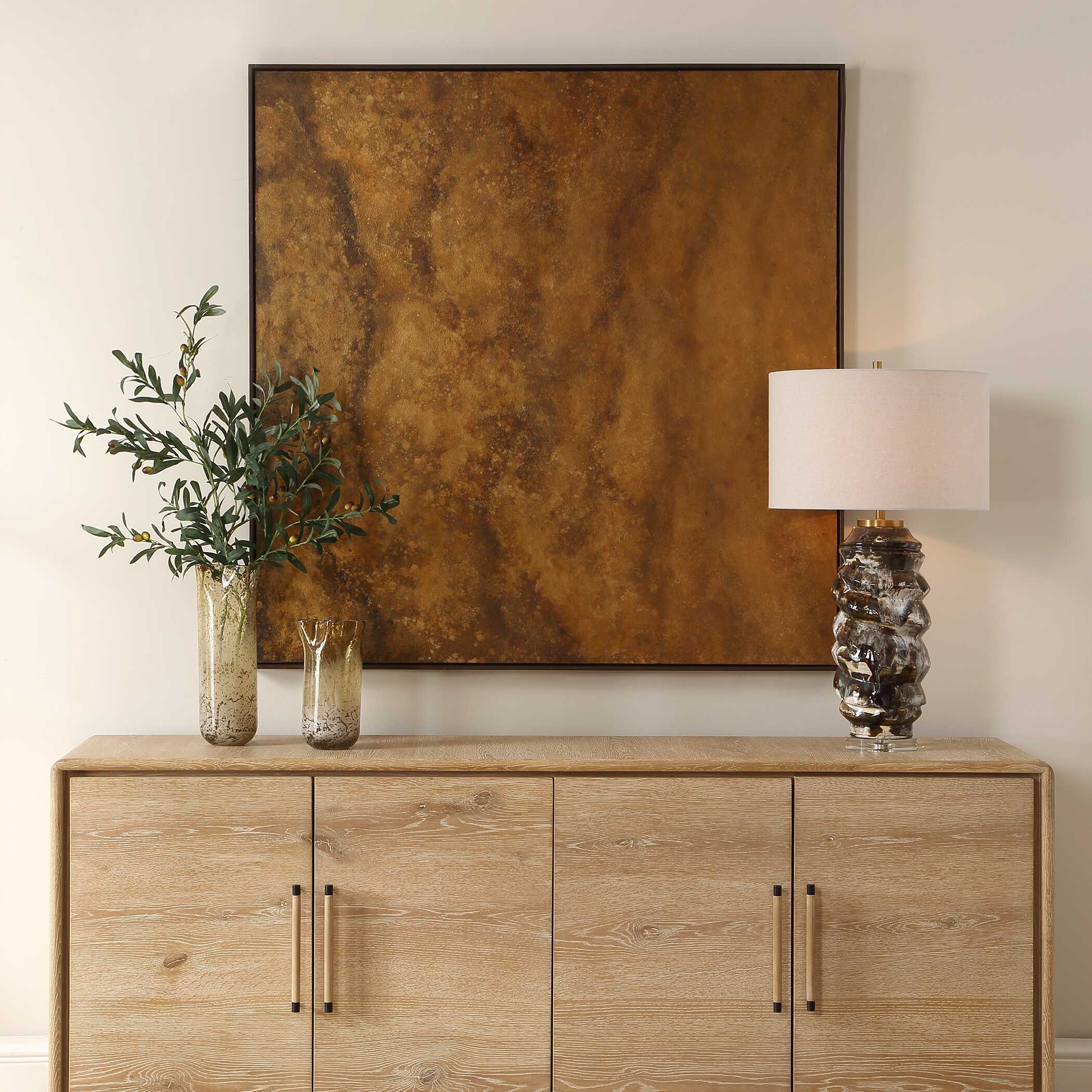 Uttermost Burn Hand Painted Canvas