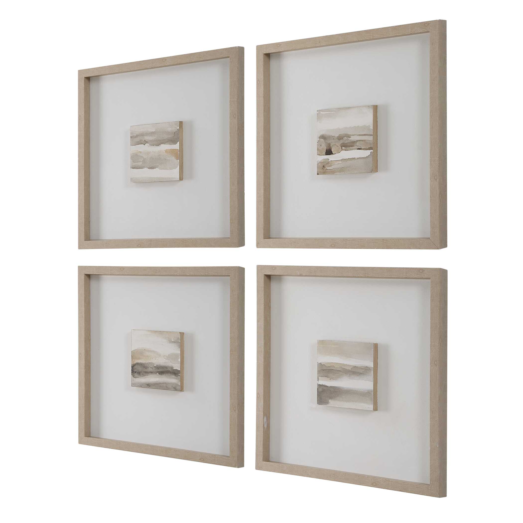 Uttermost Studying Sepia Hand Painted Canvases Set/4