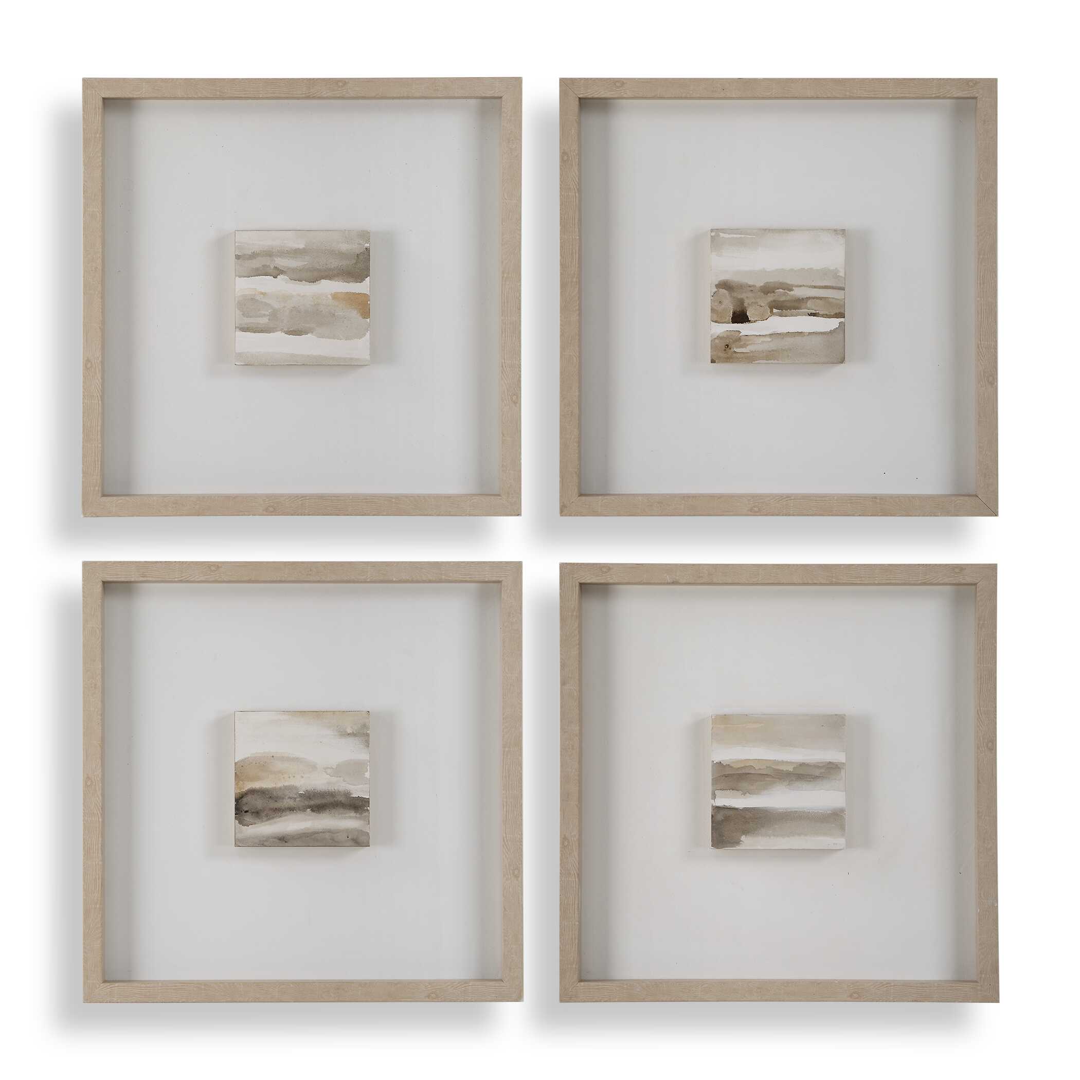 Uttermost Studying Sepia Hand Painted Canvases Set/4