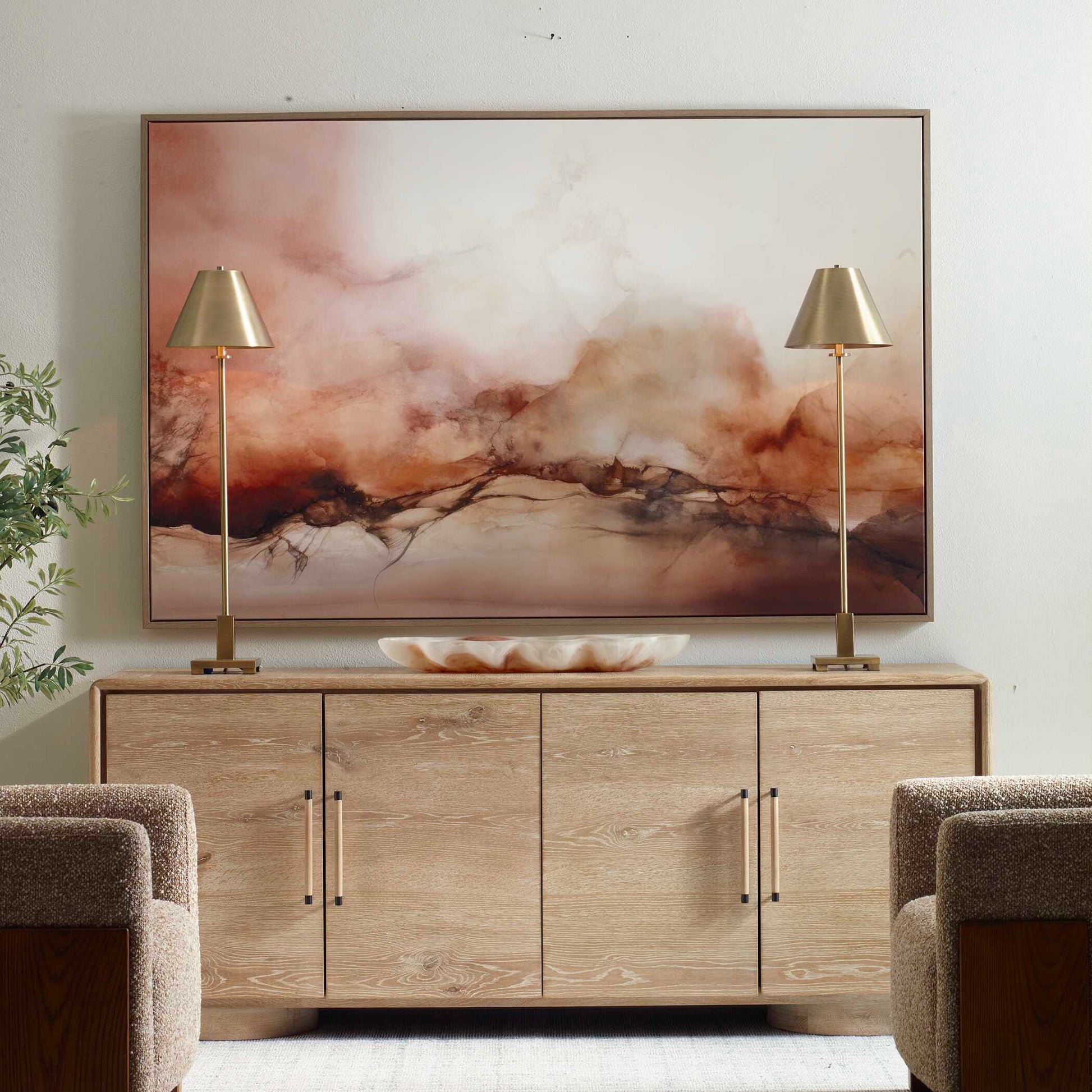 Uttermost Rise Framed Modern Canvas